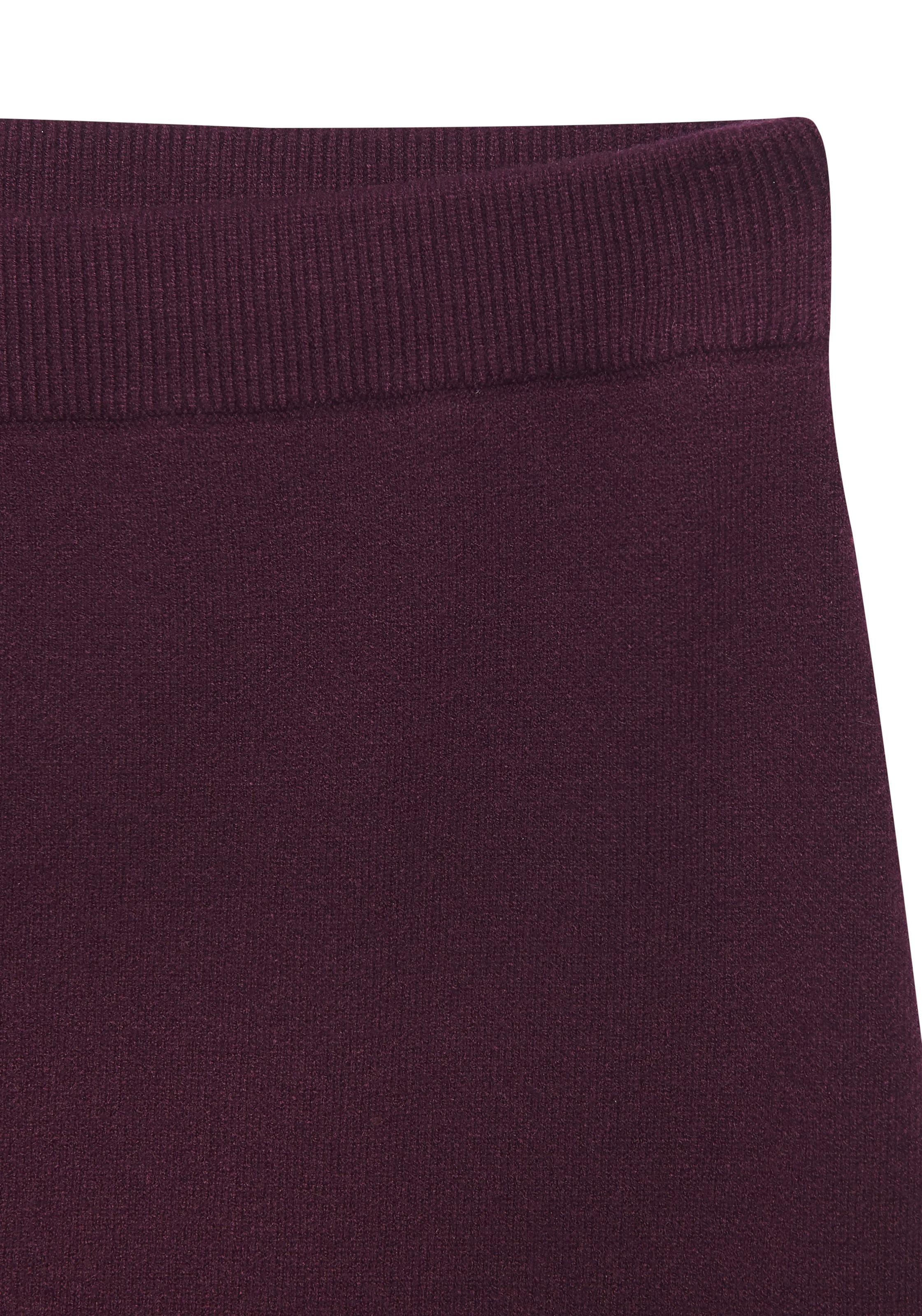 LASCANA Knitted Skirt Burgundy 34 3