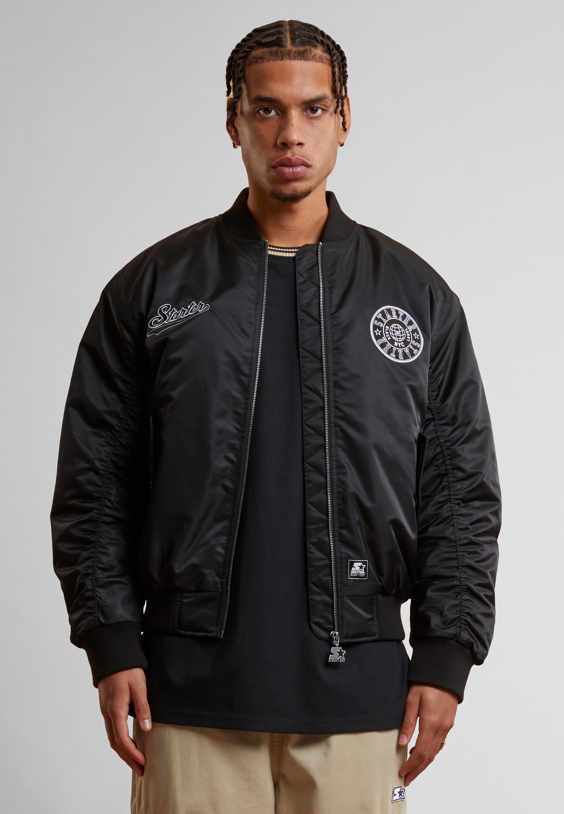 Starter Black Label Bomberjacke »Starter Black Label Starter Patch Bomberjacket« 1 Stk. tlg. ohne Kapuze