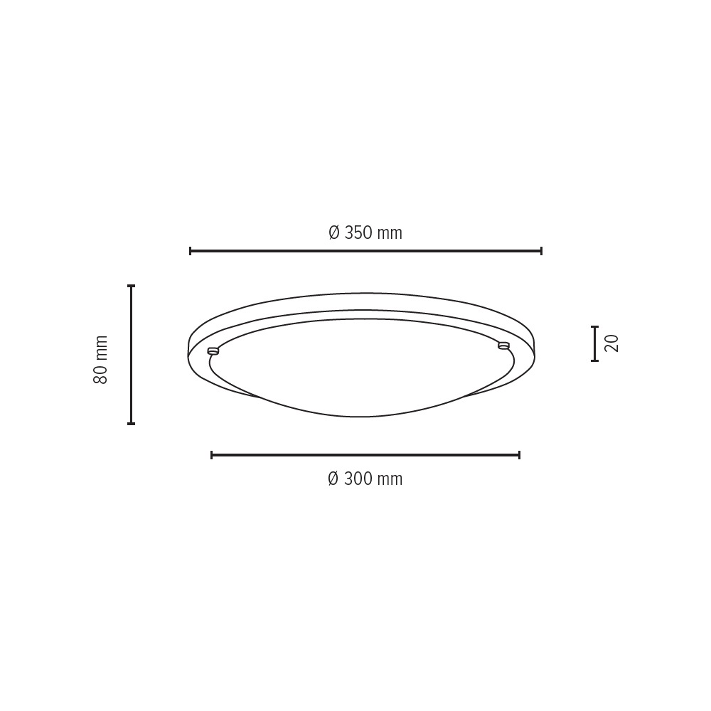 | Light Baldachin Glas, kaufen 1 flammig-flammig, aus Deckenleuchte Schirm SPOT aus LED integriert, »FRIDA«, BAUR Einchenholz LED-Lichtquelle