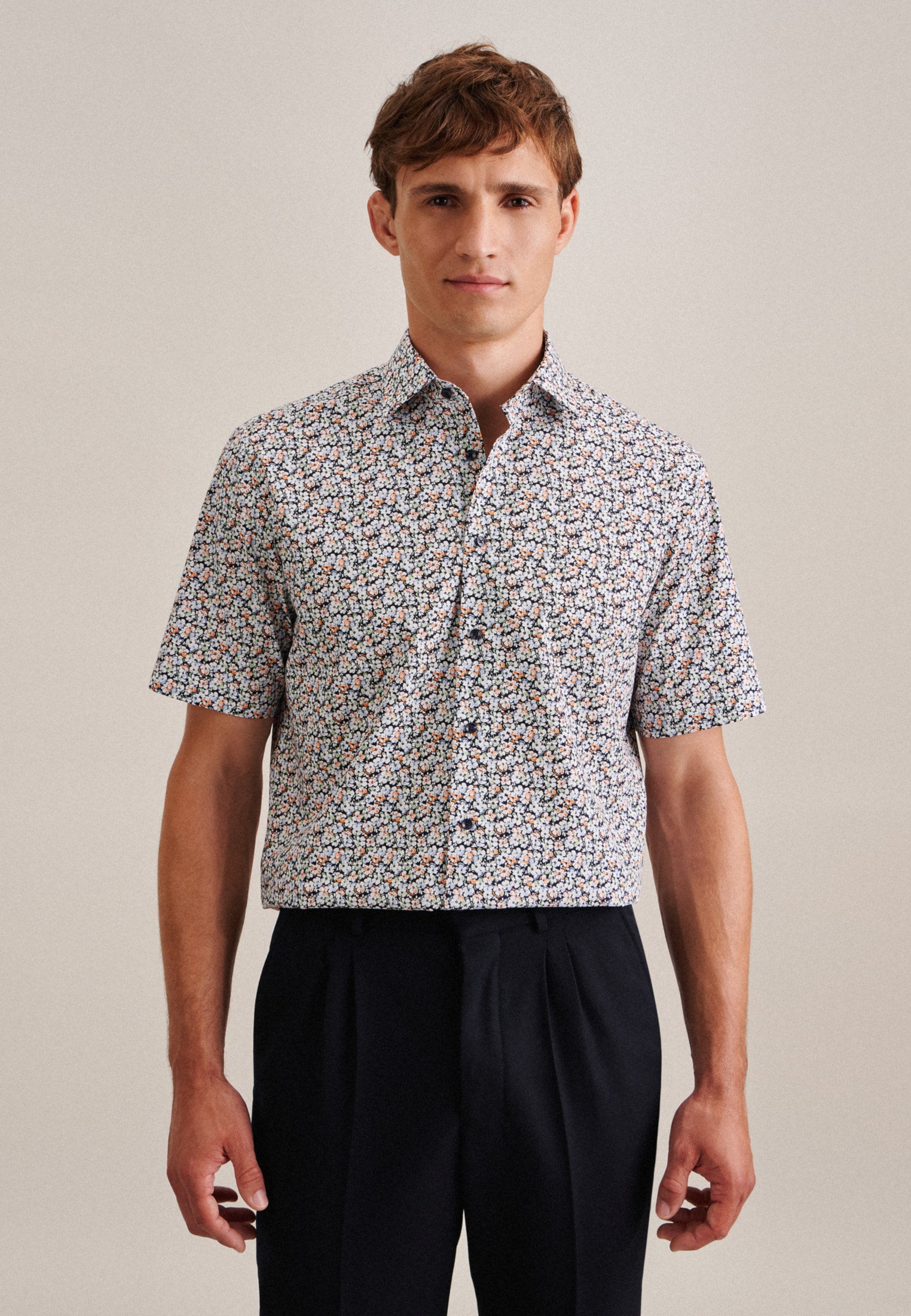 seidensticker Businesshemd "Regular" Regular 1/2 Kentkragen Floral günstig online kaufen