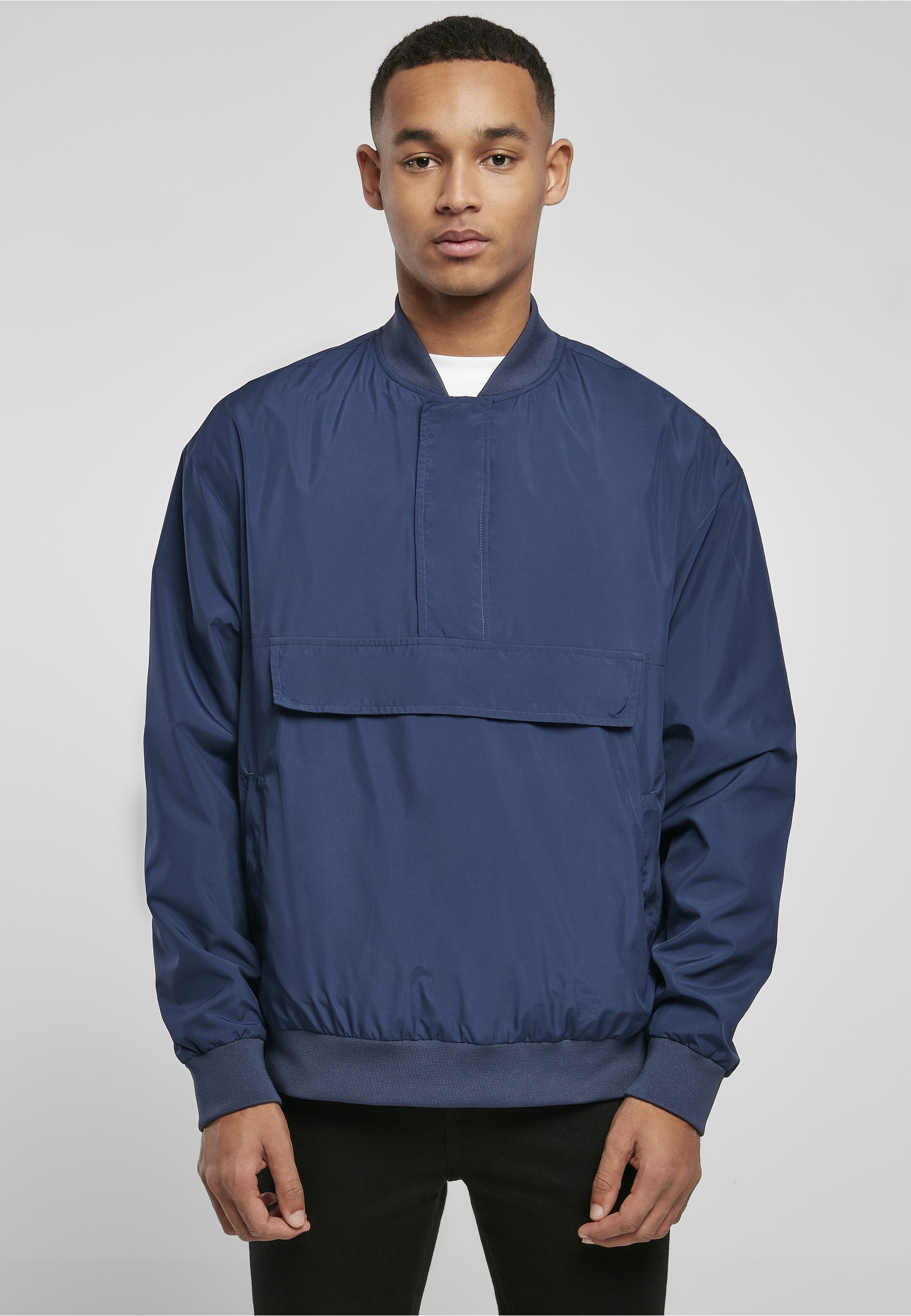 URBAN CLASSICS Bomberjacke »Urban Classics Herren Pullover Bomber Jacket« 1 Stk. tlg. ohne Kapuze