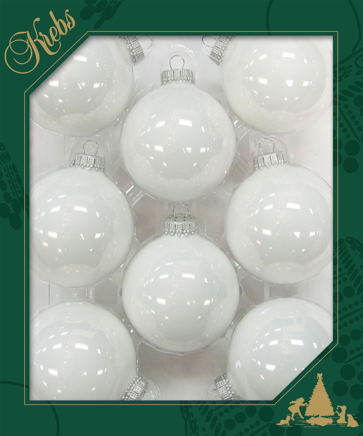 Krebs Glas Lauscha Weihnachtsbaumkugel »CBK70106, Weihnachtsdeko, Christbaumschmuck, Christbaumkugeln Glas«, (Set, 8 St.)