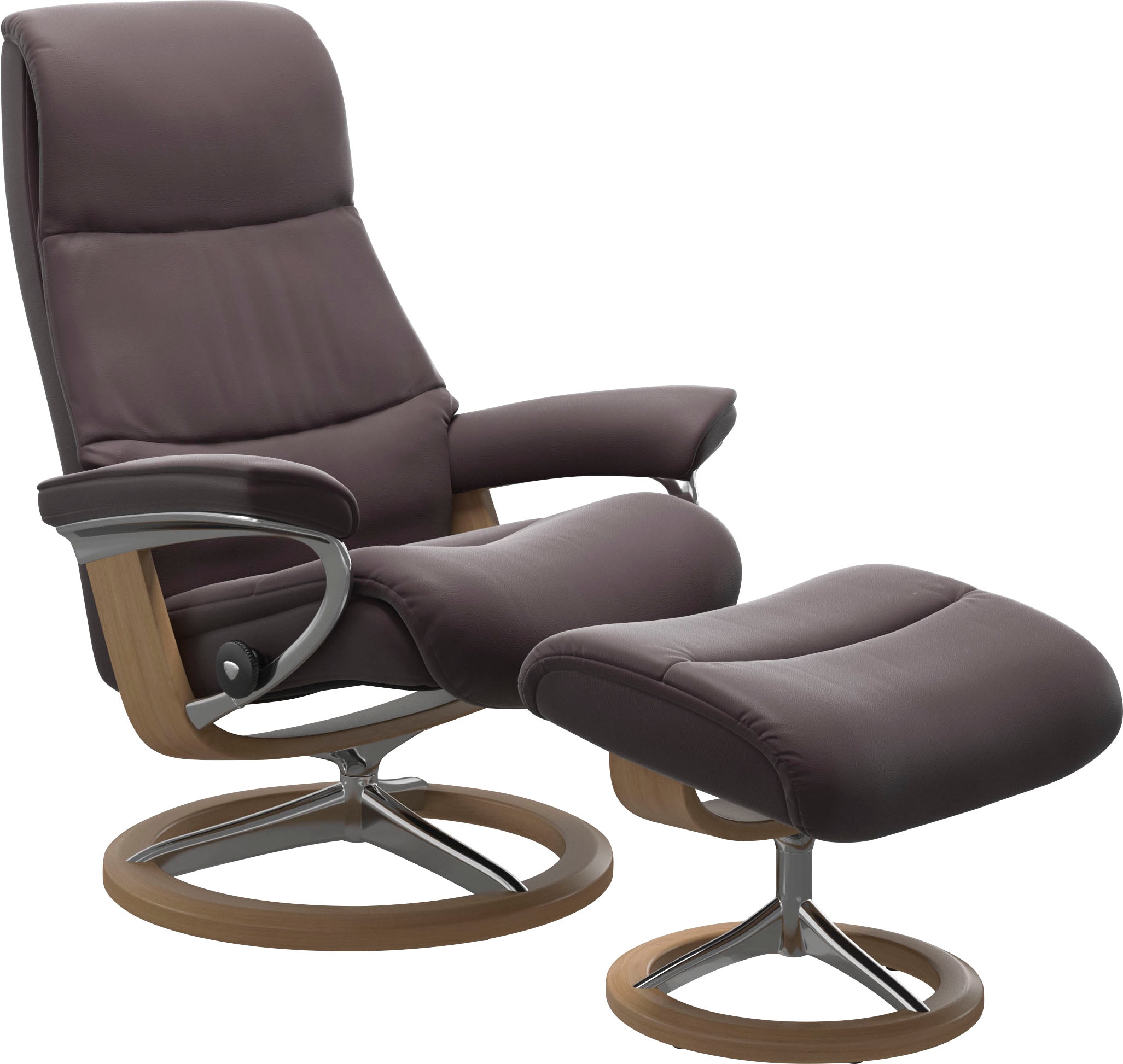Stressless Relaxsessel "View" Set, Relaxsessel mit Hocker, mit Signature Ba günstig online kaufen