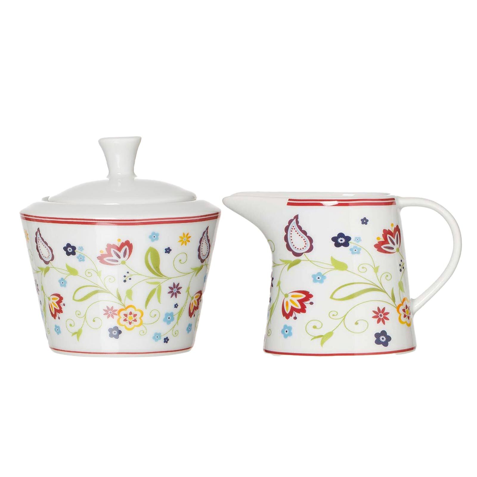 Ritzenhoff & Breker Milch- und Zuckerset "Milch- und Zuckerset Shanti 2er Set bunt" Spülmaschinengeeignet
