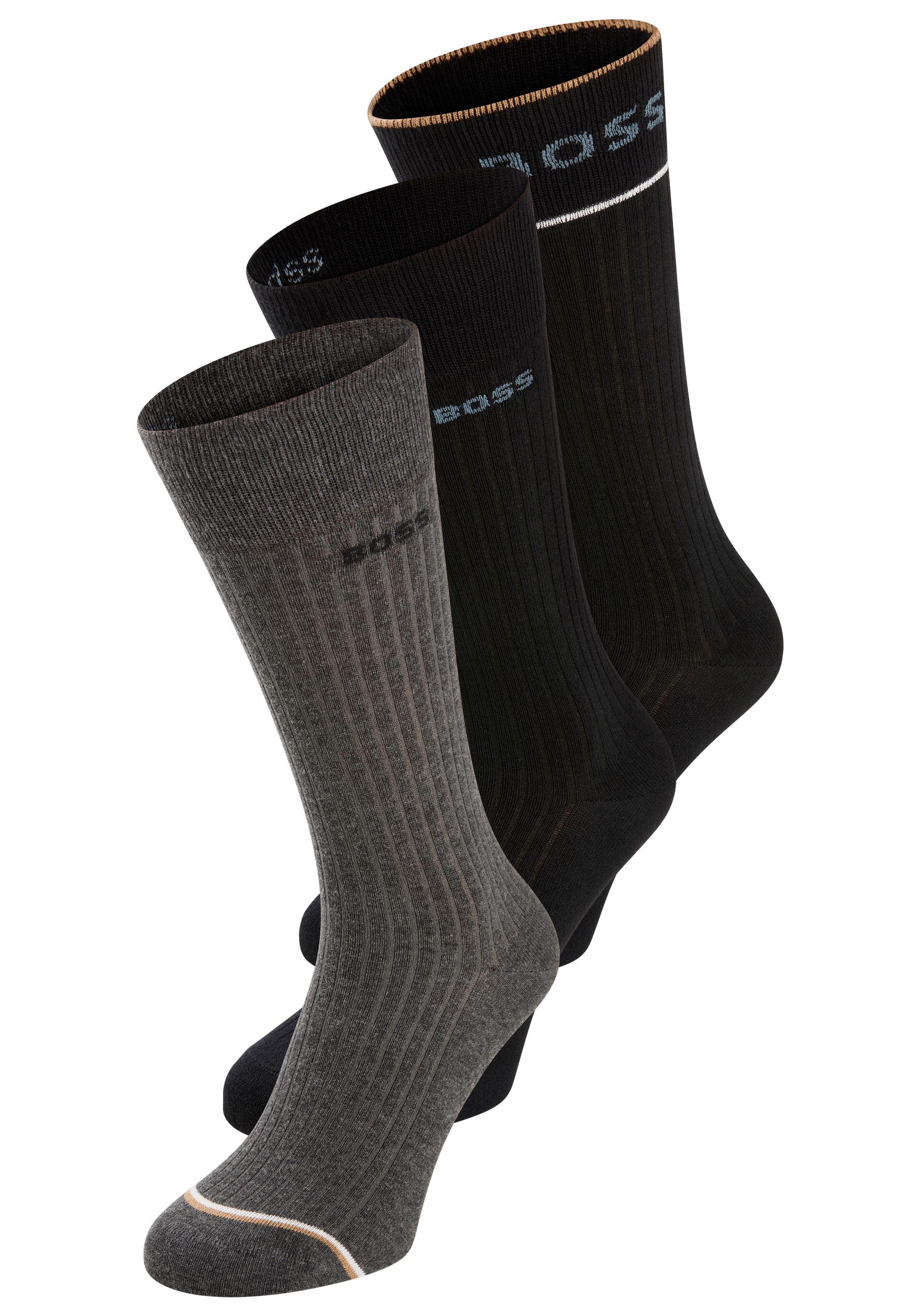 BOSS Freizeitsocken 3P RS Rib Fine günstig online kaufen