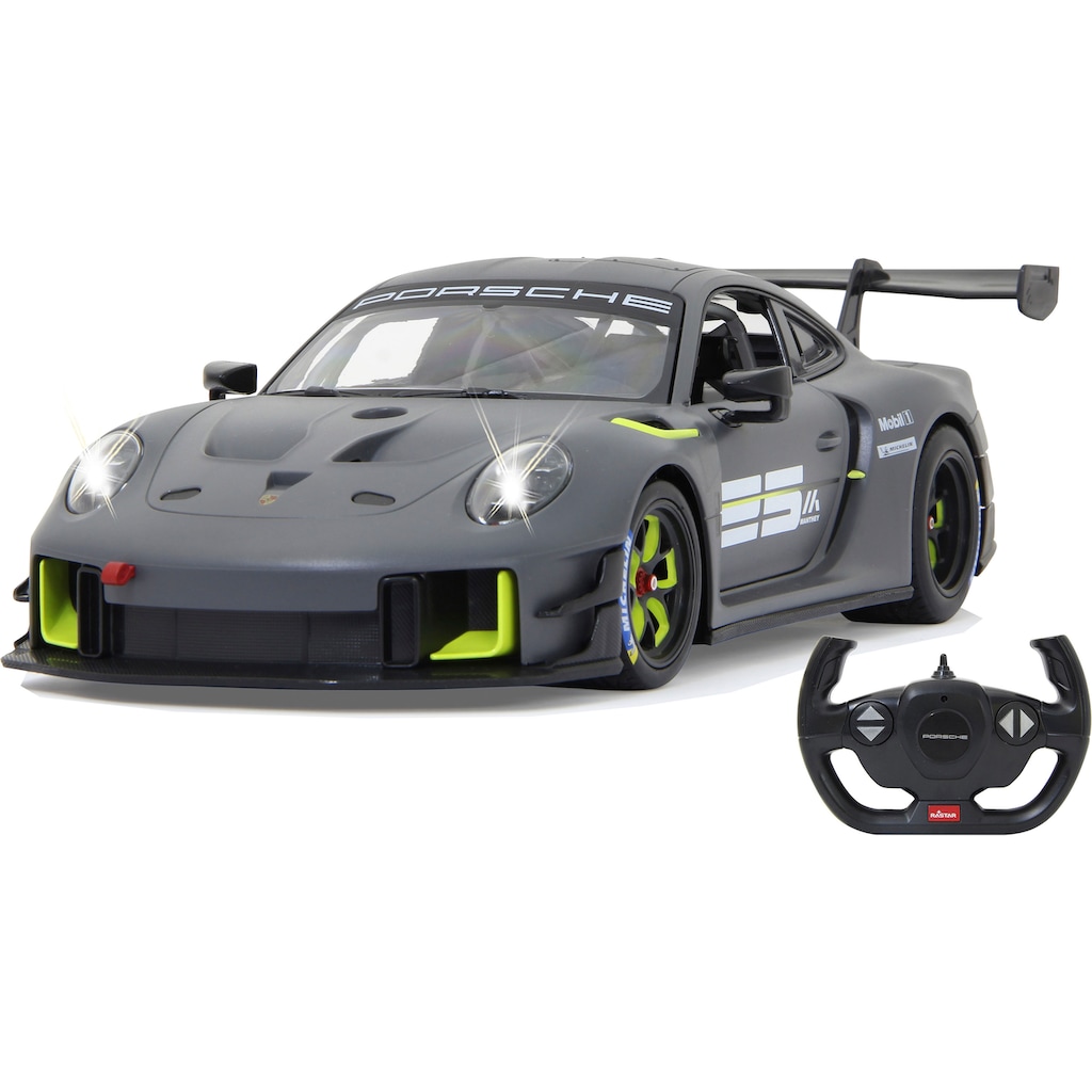 Jamara RC-Auto »Deluxe Cars, Porsche 911 GT2 RS Clubsport 25 1:14, grau - 2,4 GHz«, mit LED-Lichtern