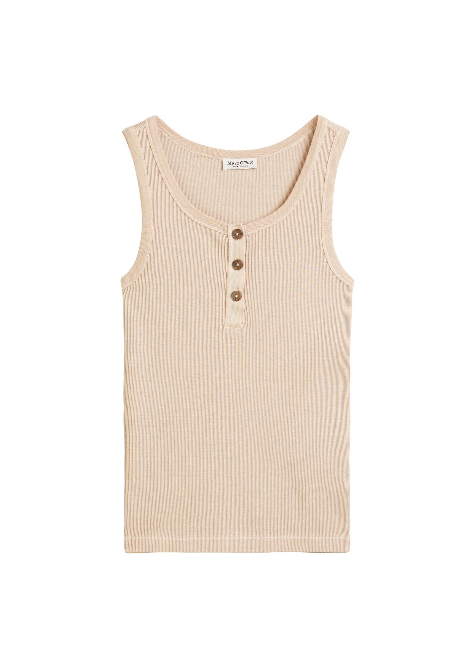 Marc O'Polo T-Shirt »aus elastischem Rippjersey«