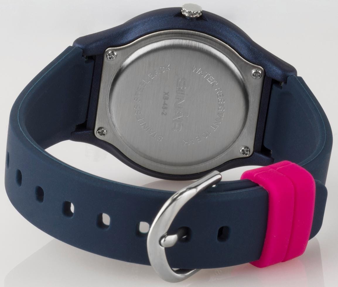 SINAR Quarzuhr, Armbanduhr, Damenuhr,Jugendliche, Silikonarmband, bis 10 bar wasserd.