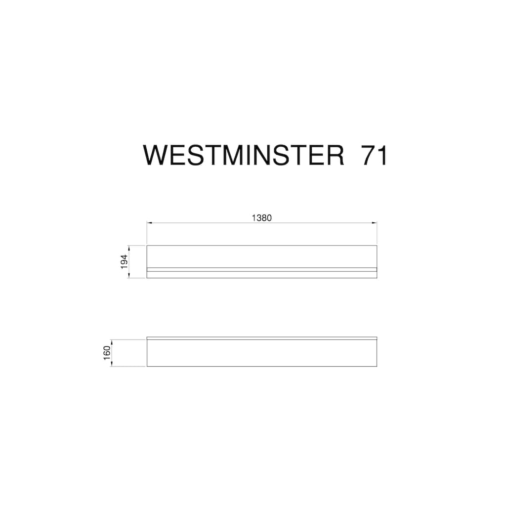 Home affaire Wohnwand »Westminster«, (Set, 3 St.), im romantischen Landhausstil