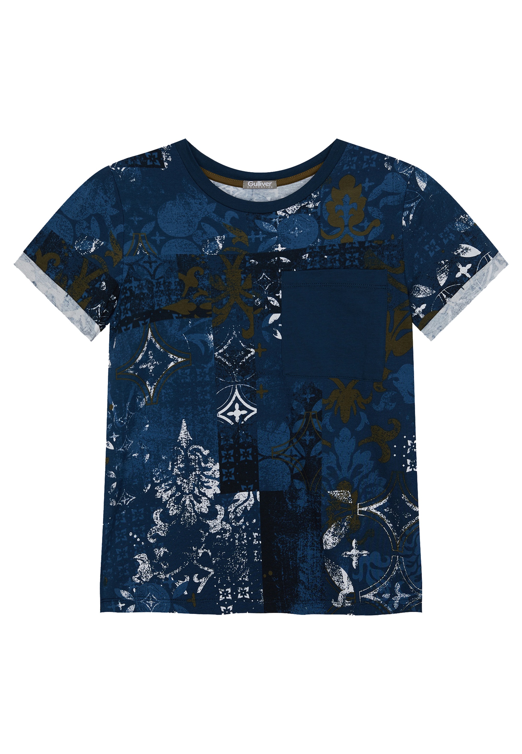 Gulliver T-Shirt, mit modischem Vintage-Print