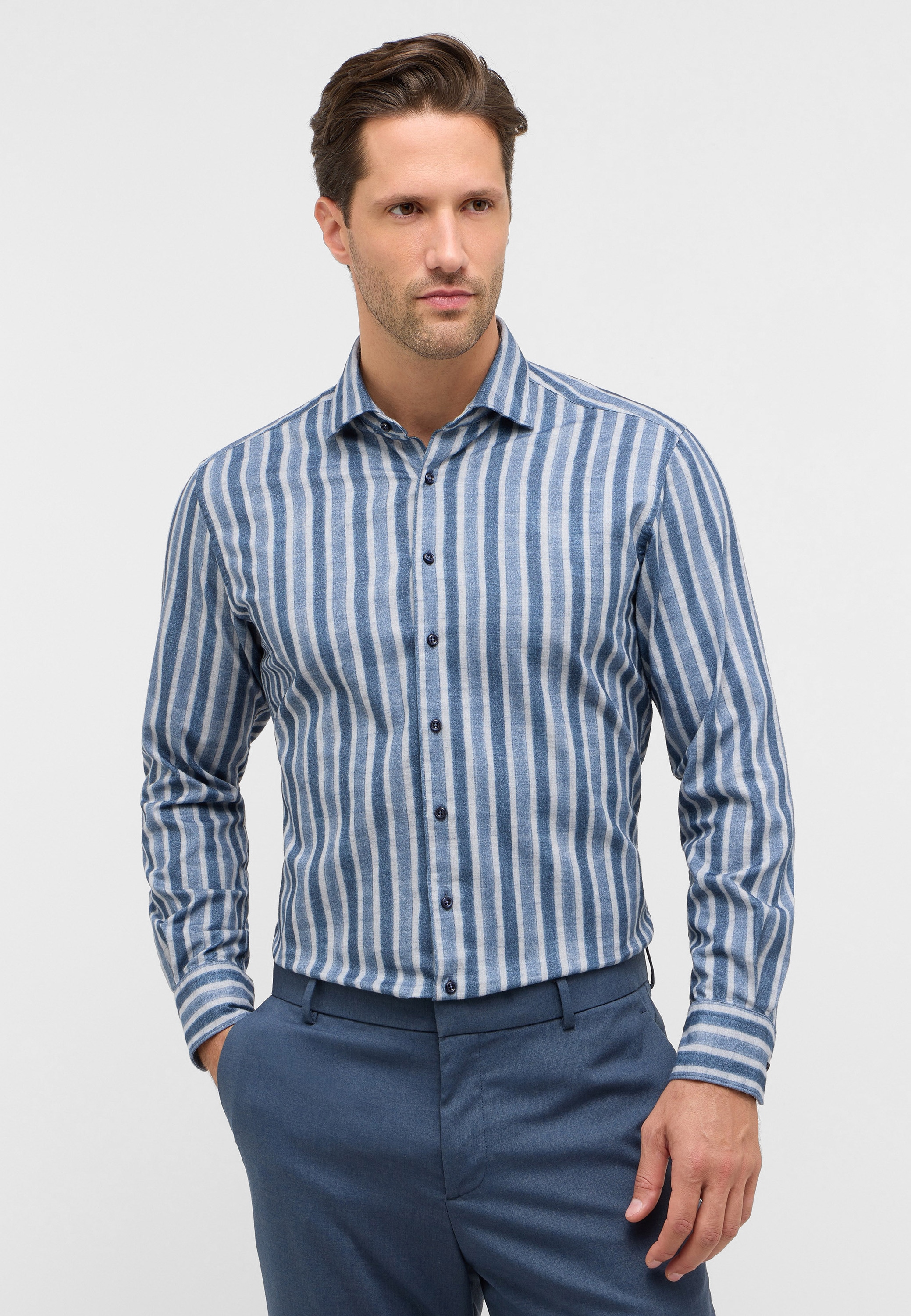 Eterna Langarmhemd "MODERN FIT" EASY IRON (bügelleicht) günstig online kaufen