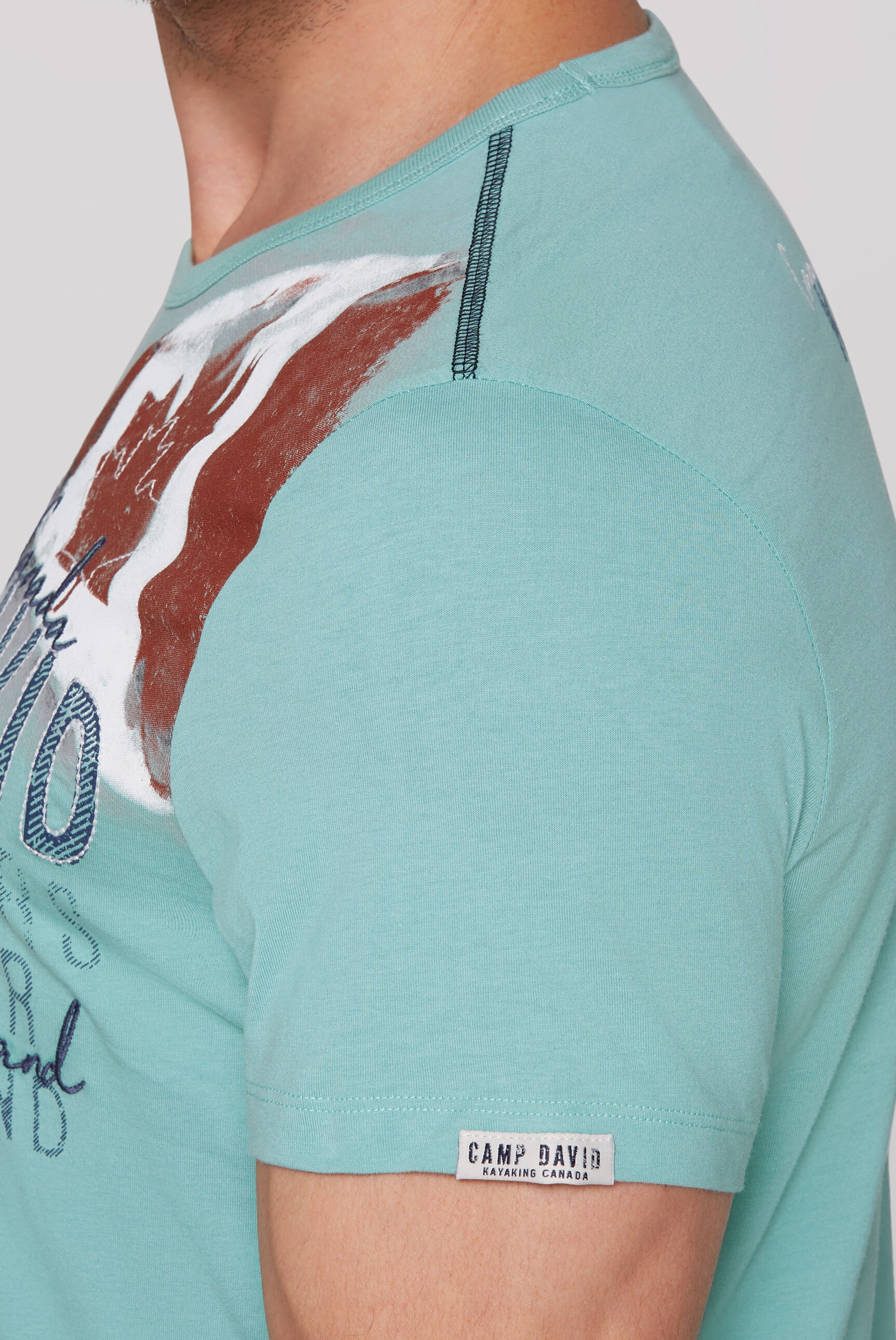CAMP DAVID Rundhalsshirt, aus Baumwolle