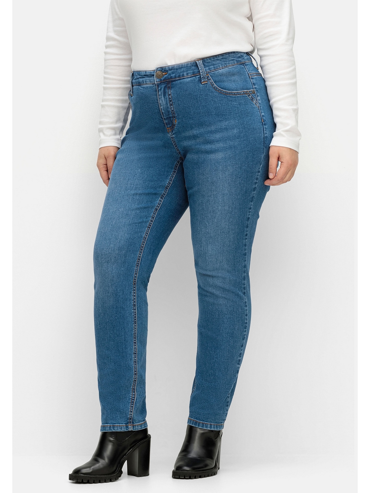 BAUR »Große Sheego bestellen im | Größen«, Stretch-Jeans Five-Pocket-Stil