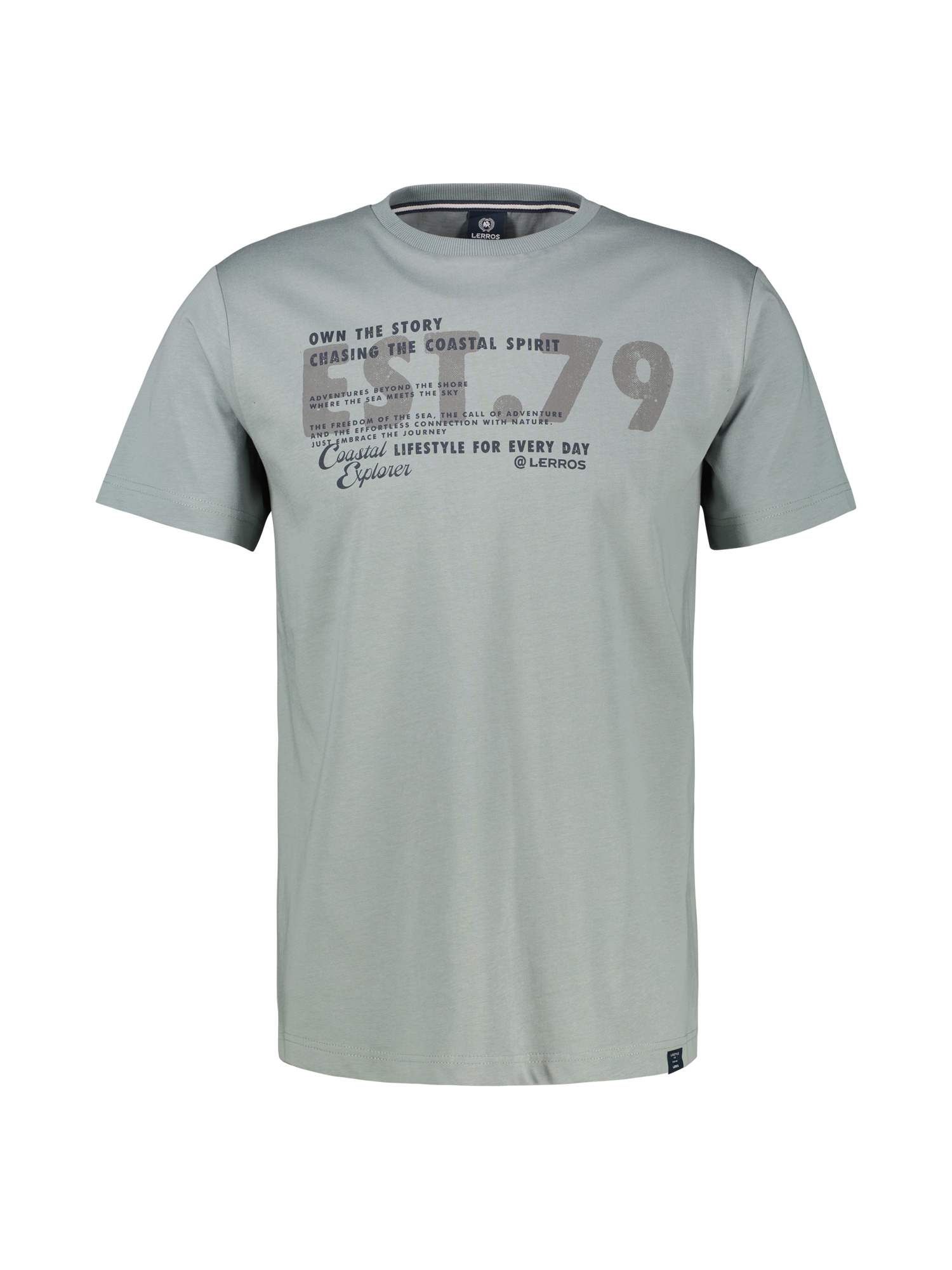 LERROS 1100000002199 "T-Shirt mit Brustprint, Grosse Grössen"