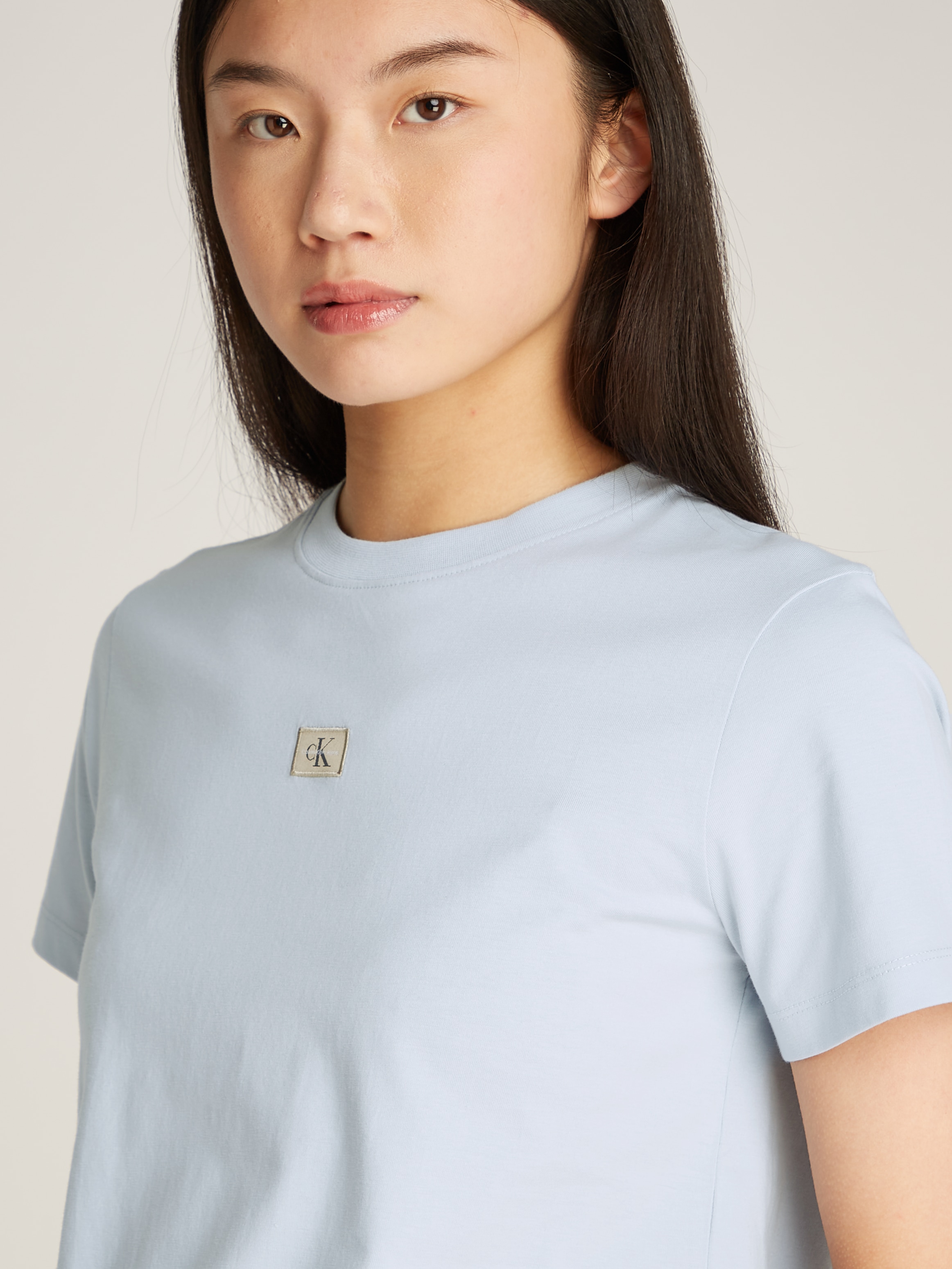 Calvin Klein Jeans T-Shirt »WOVEN LABEL REGULAR TEE«, mit Logo