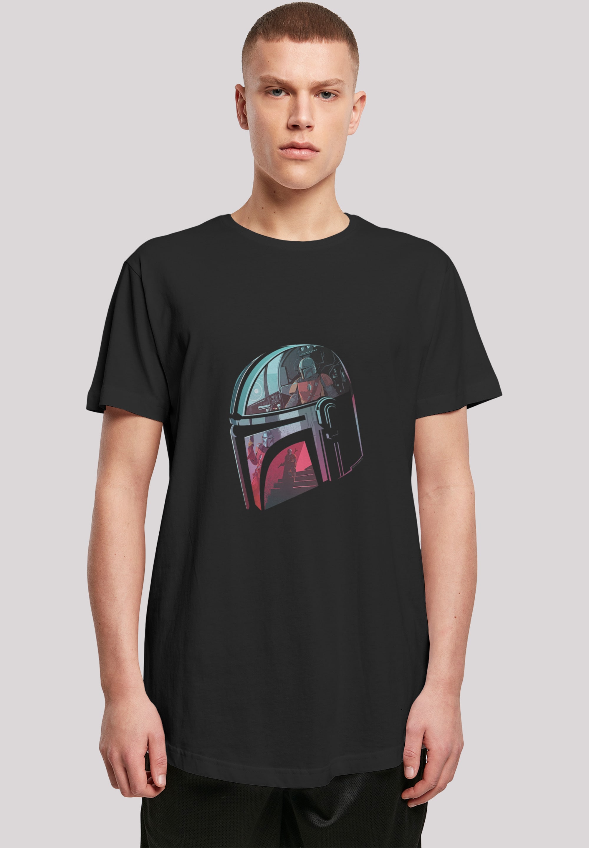 F4NT4STIC T-Shirt »Star Wars Mandalorian Mandalore Helmet Reflection«, Print
