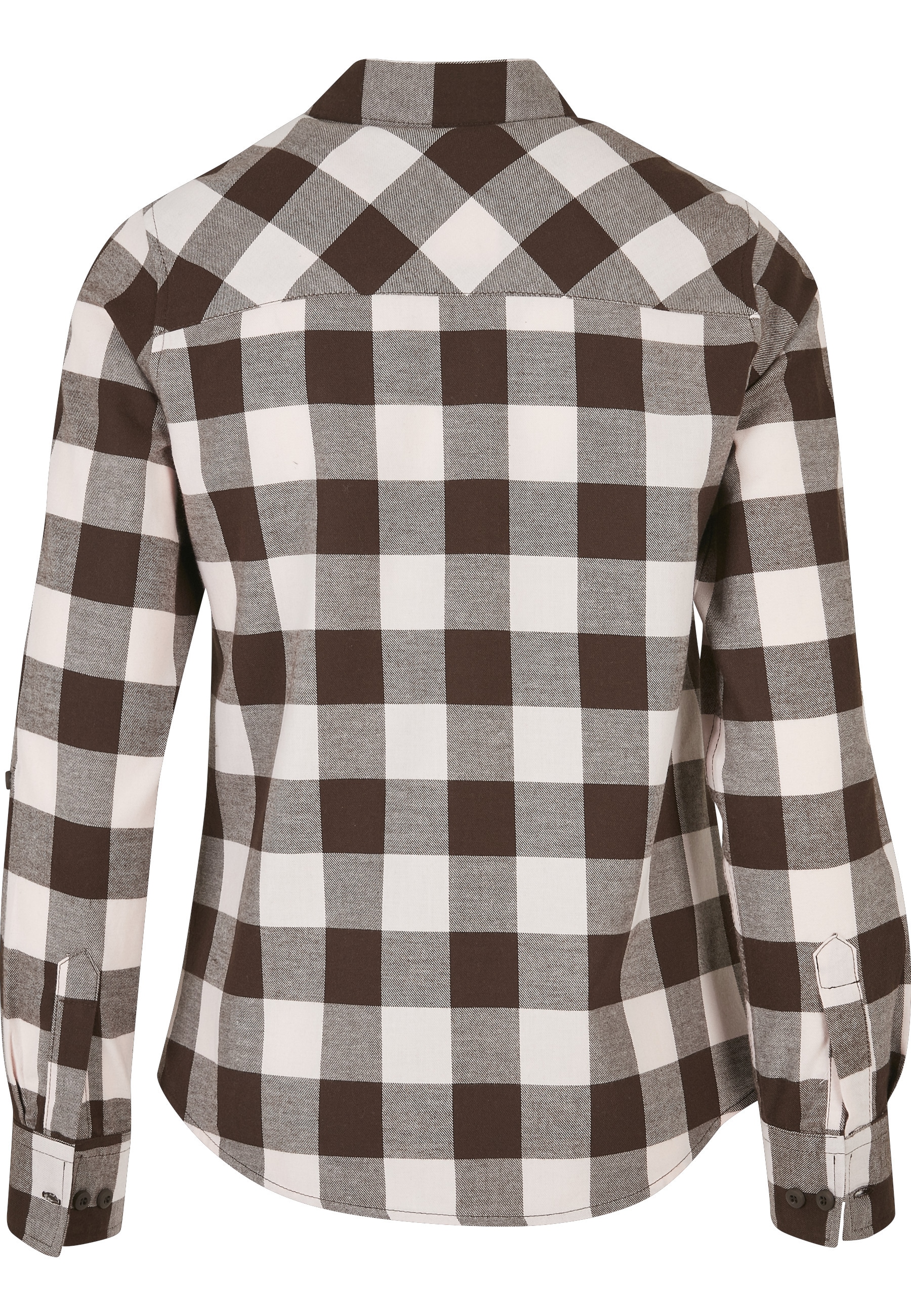 URBAN CLASSICS Kurzarmshirt »Urban Classics Damen Ladies Turnup Checked Flanell Shirt« 1 Stk.