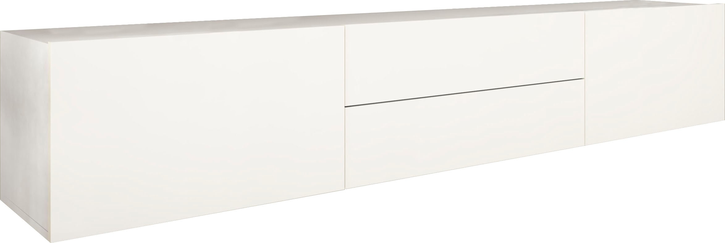 borchardt Möbel Lowboard "Sophia, TV-Schrank Breite 200 cm" 2 Klappen und 2 Schubkästen, stehende oder hängende Montage