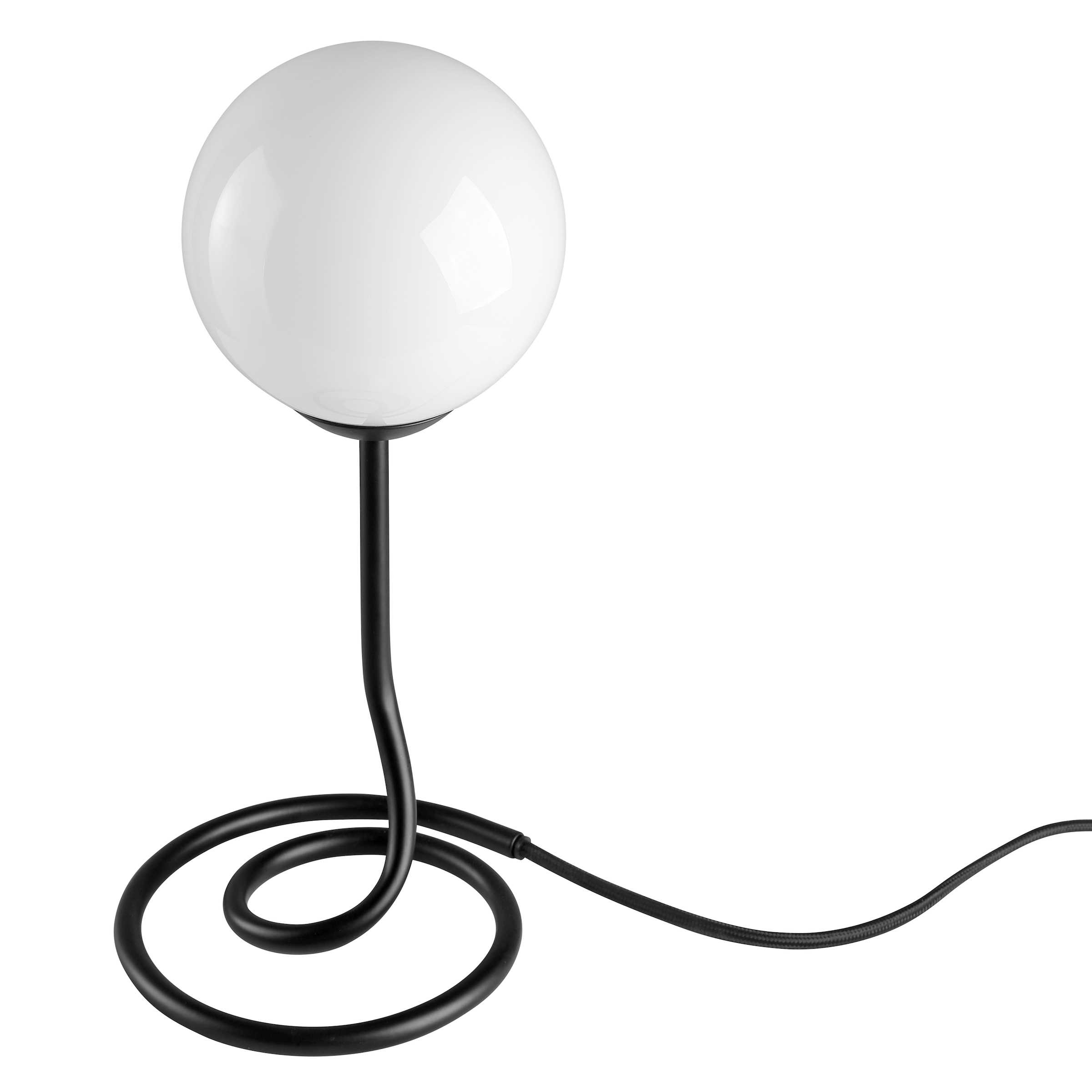 my home Tischleuchte »Silas«, Leuchtmittel G9 | ohne Leuchtmittel, G9 Fassung, Ø 15 cm, Metall, mit weißem Glasschirm
