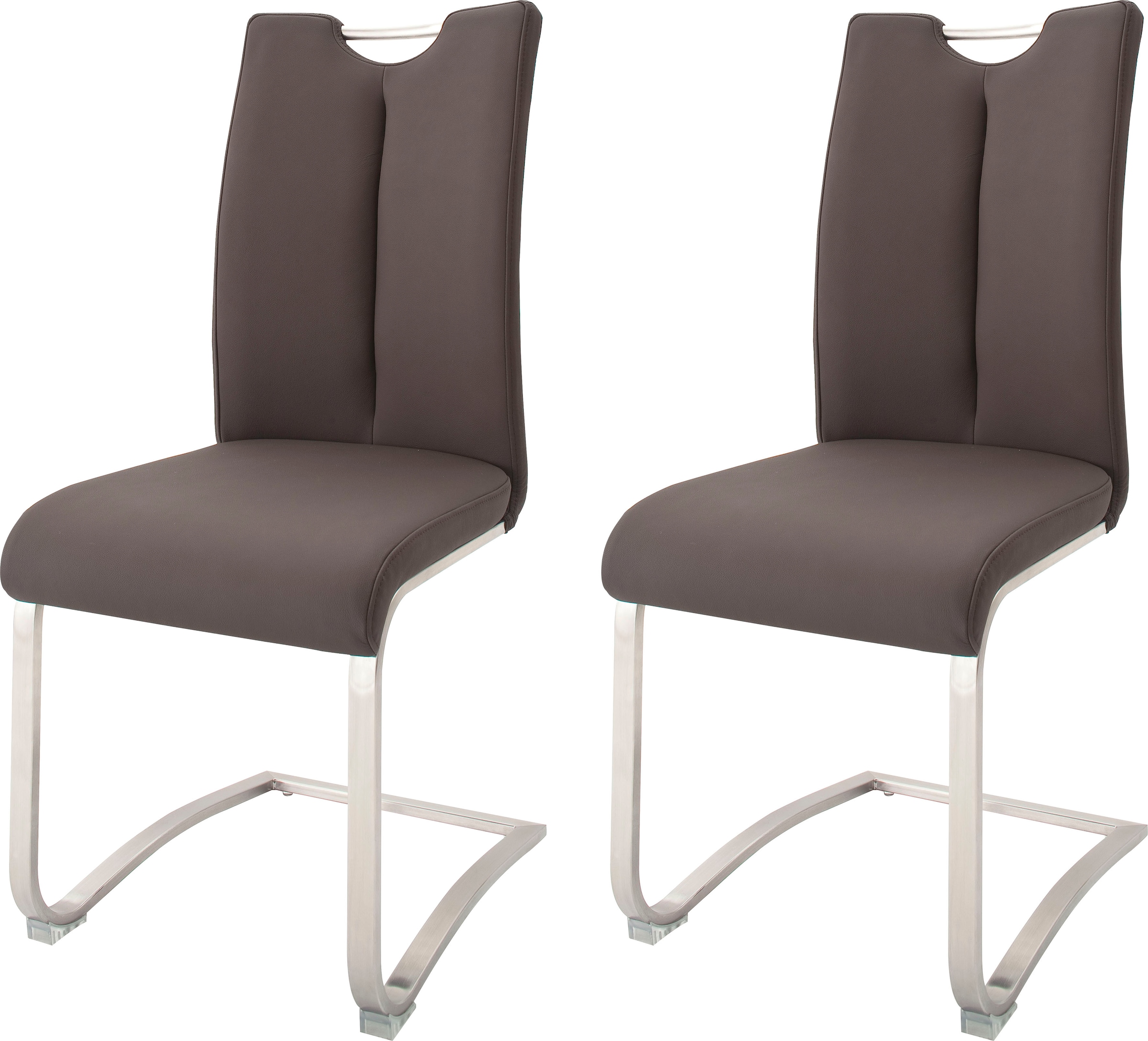 MCA furniture Freischwinger "Artos", (Set), 2 St., Leder, Stuhl mit Echtled günstig online kaufen