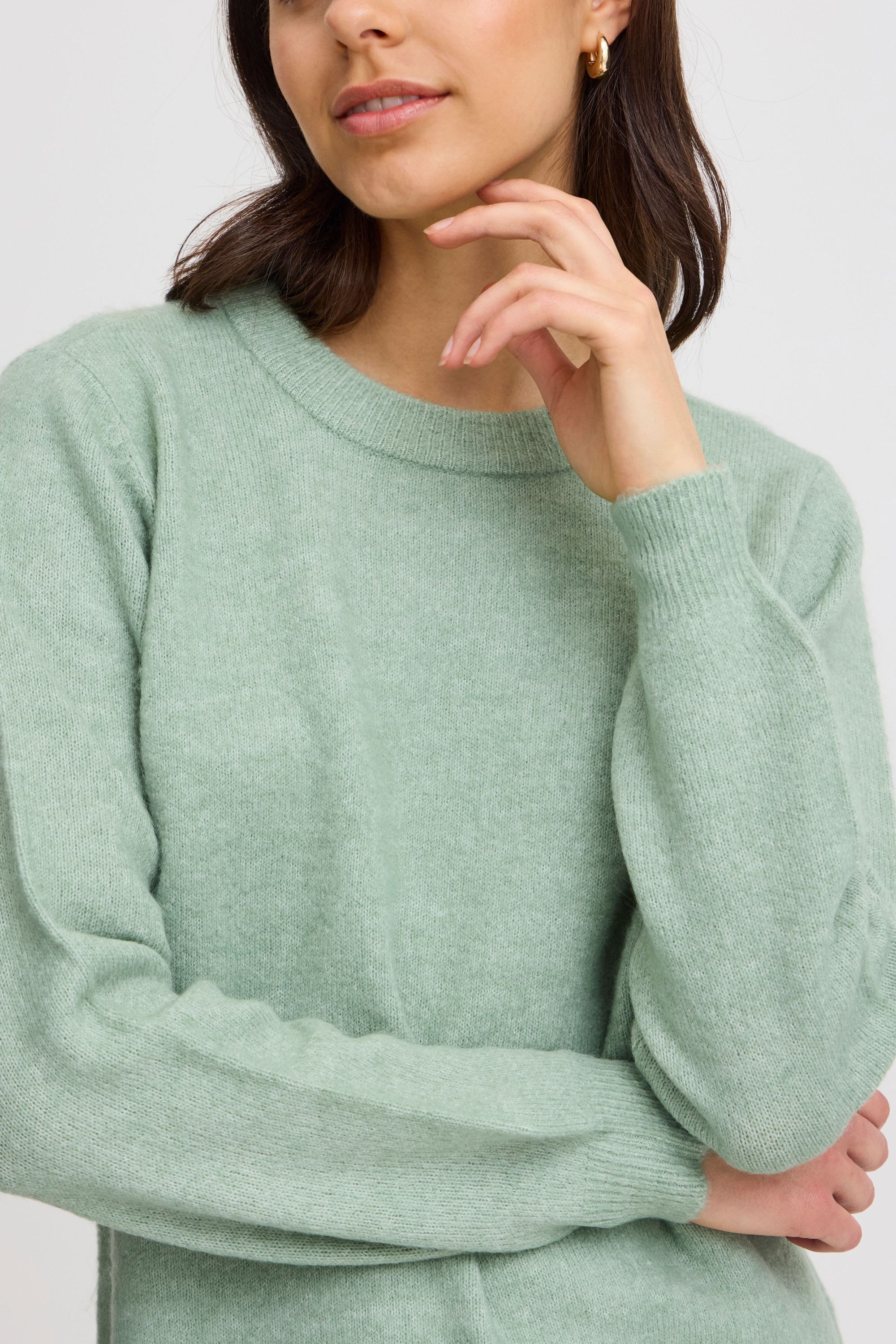 fransa Strickfleece-Pullover »Strickpullover FRELLIS PU 1«