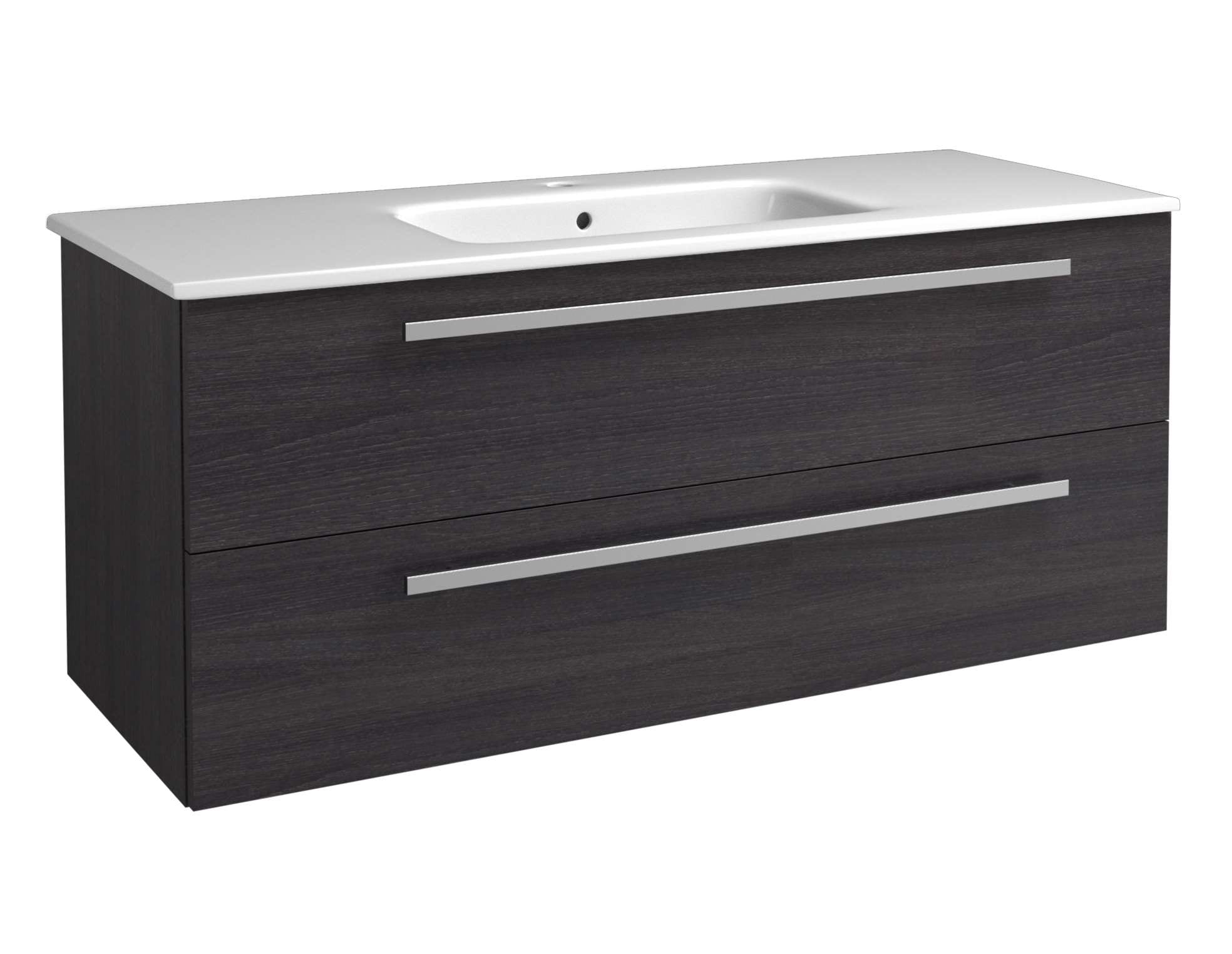 welltime 1100000002199 "Serena, Waschbeckenunterschrank inkl. Waschbecken, Badmöbel" Breite 121,5 cm, Soft-Close-Funktion, FSC