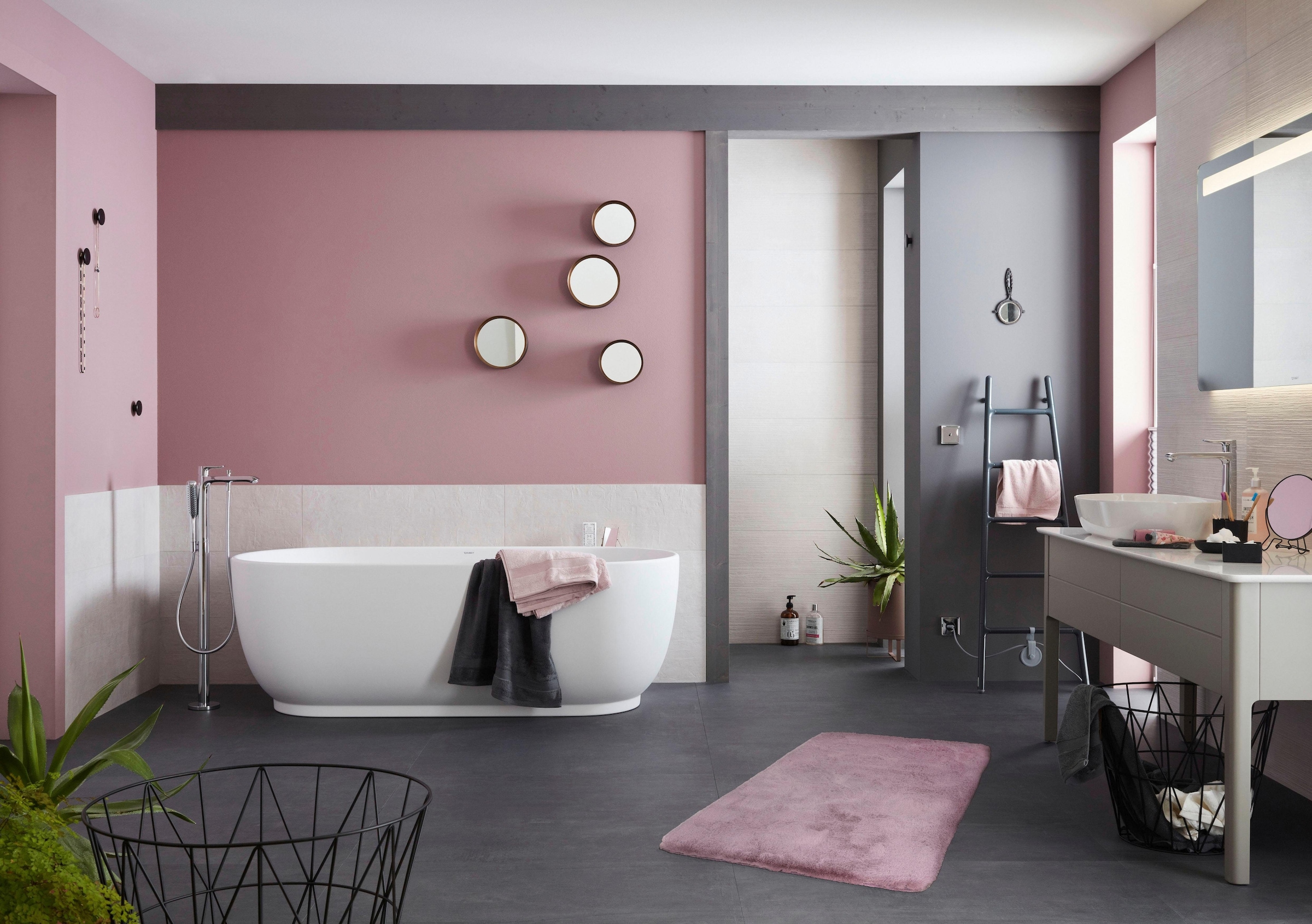 SCHÖNER WOHNEN-Kollektion Badematte »Bali« Höhe 29 mm rutschhemmend beschichtet fußbodenheizungsgeeignet Fell Haptik, kuschelig, Badezimmerteppich, waschbar