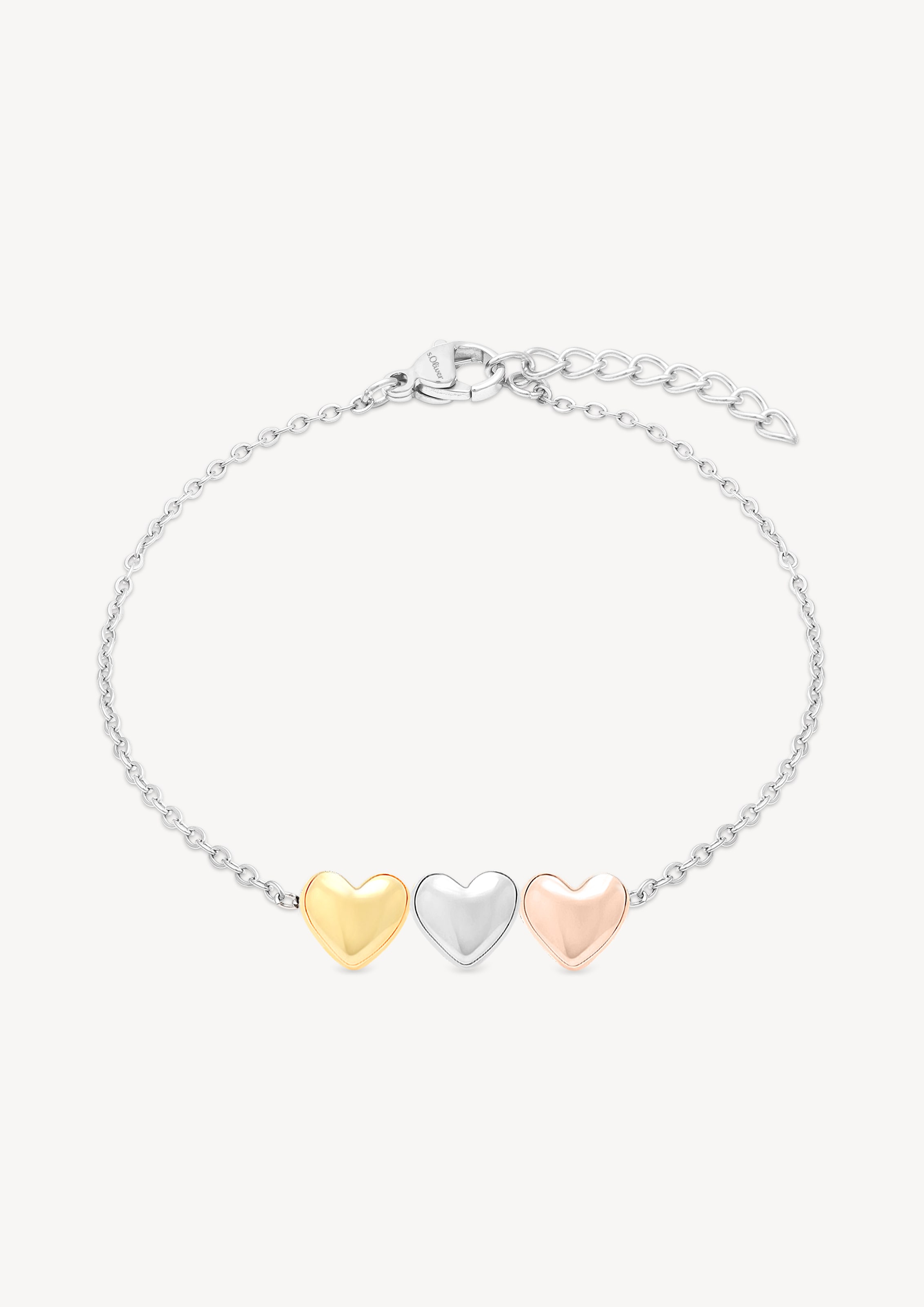 s.Oliver Armband »Tricolor Hearts, Herz«
