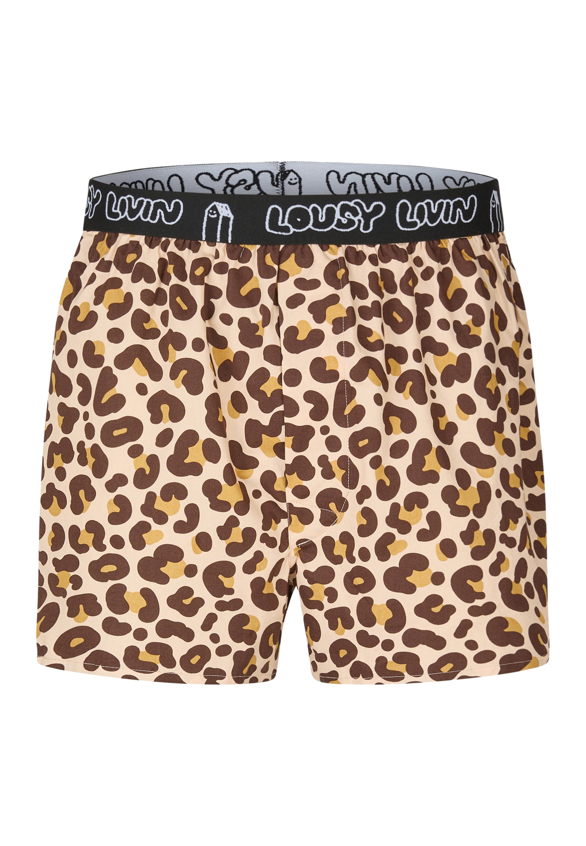 Lousy Livin Boxershorts mit lässigem Leo-Print