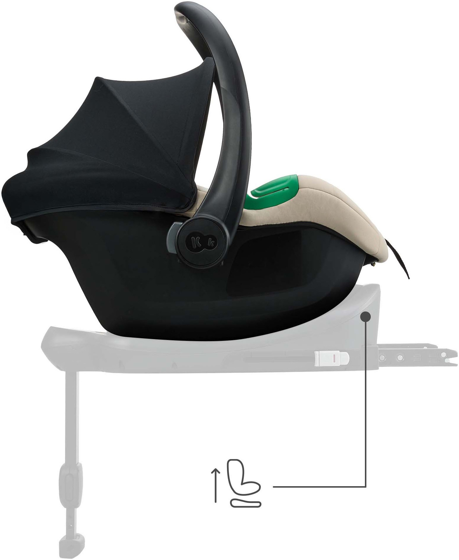 Kinderkraft Babyschale »MINK PRO2 iSize« Klasse 0+ (bis 13 kg)