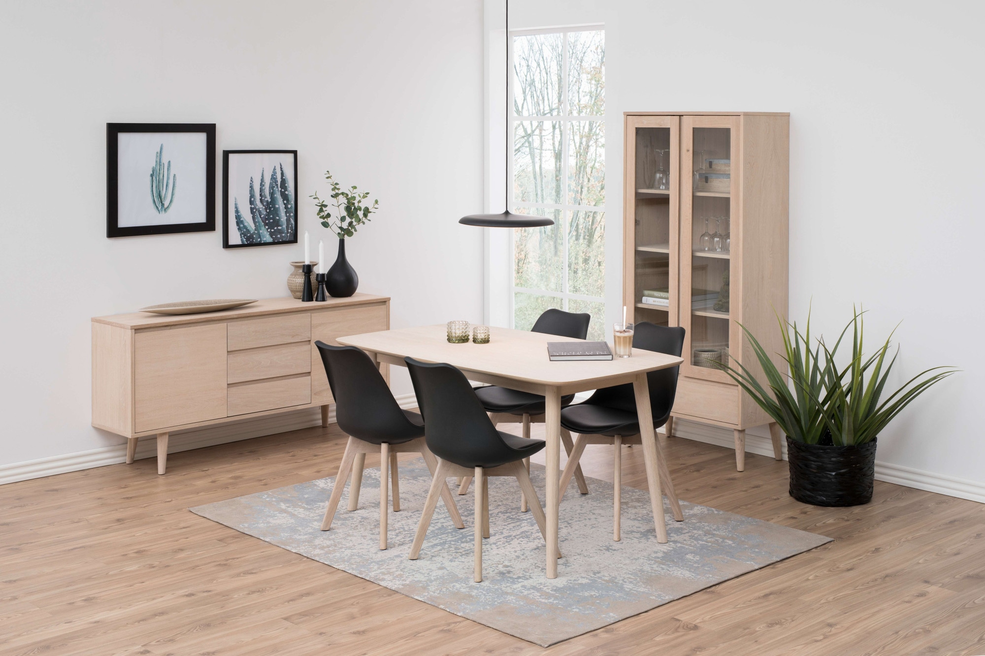 ACTONA GROUP Sideboard »Nagano«, Anrichte, Eiche/Furnier, 2 Türen, 2 Einlegeböden, 3 Schubladen, 150 cm