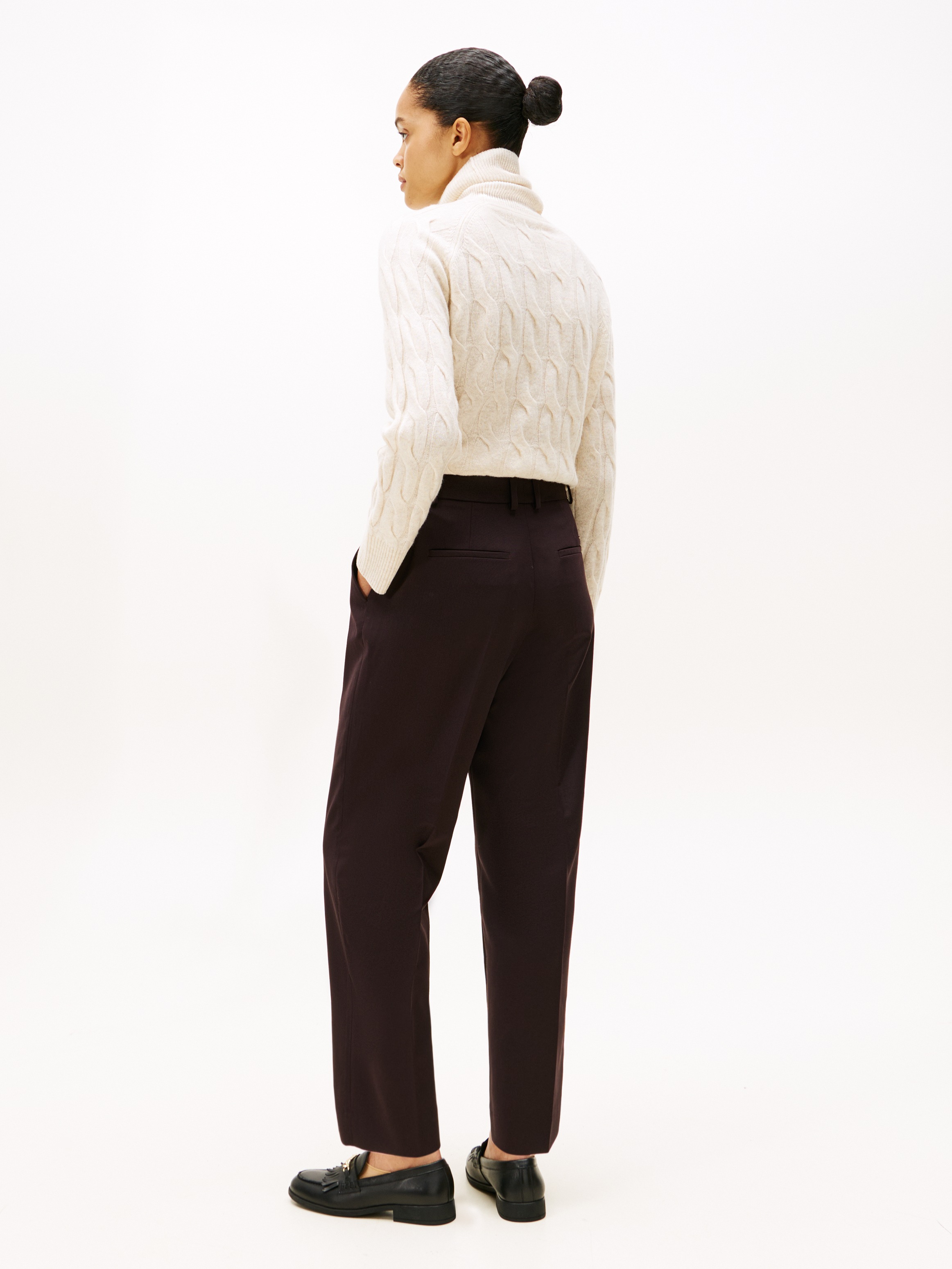 Tommy Hilfiger Anzughose »TIMELESS WOOL SLIM STRT PANT«, mit Wolle