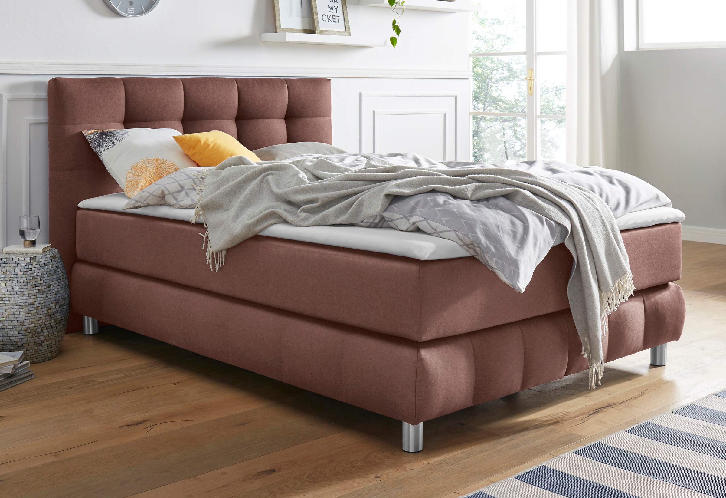 andas Boxspringbett »Salo«, incl. Topper, 6 Breiten, 2 Härtegrade, TFK auch in Härtegrad 4
