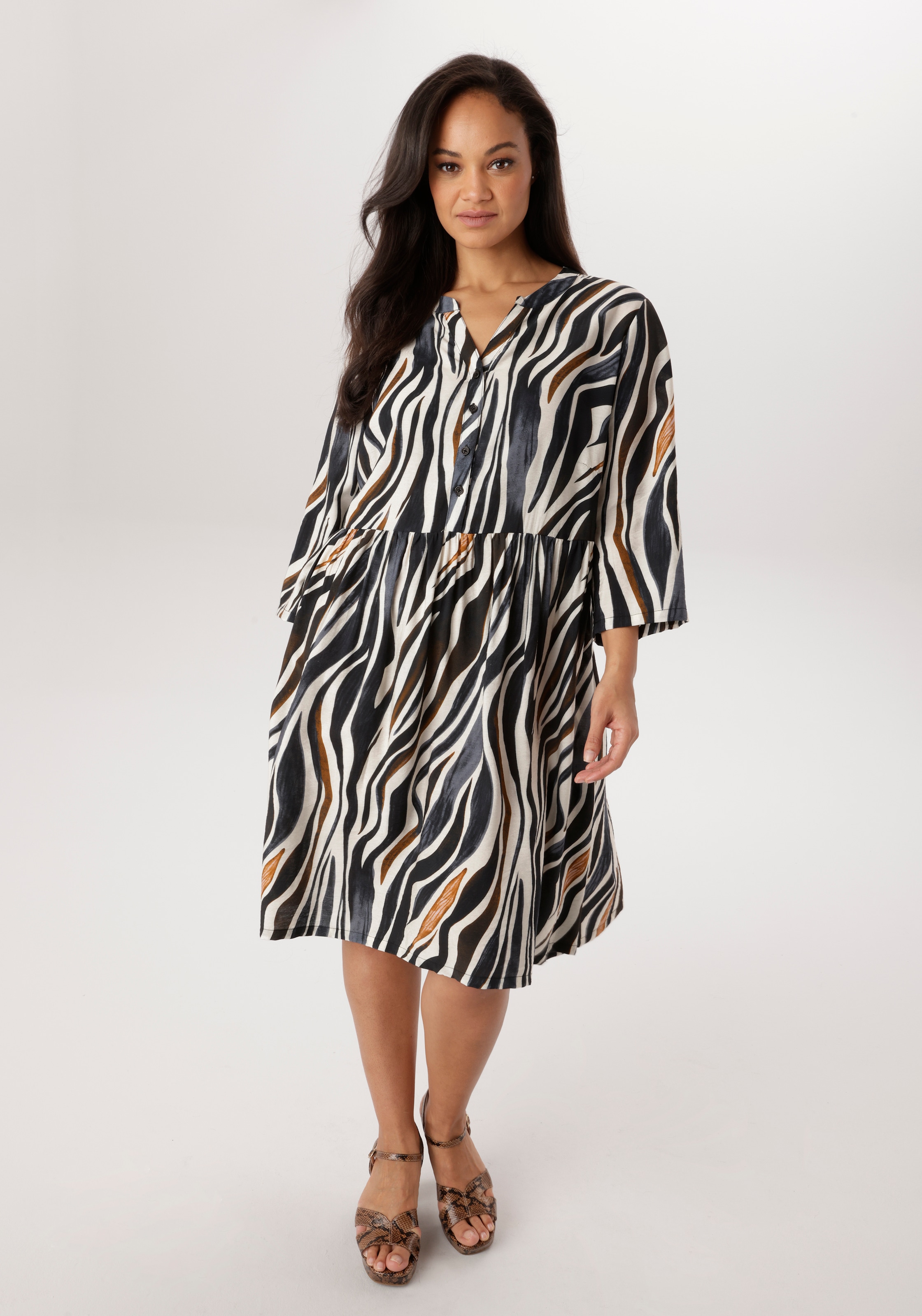 Aniston PLUS Tunikakleid im extravaganten Zebra-Print - NEUE KOLLEKTION günstig online kaufen