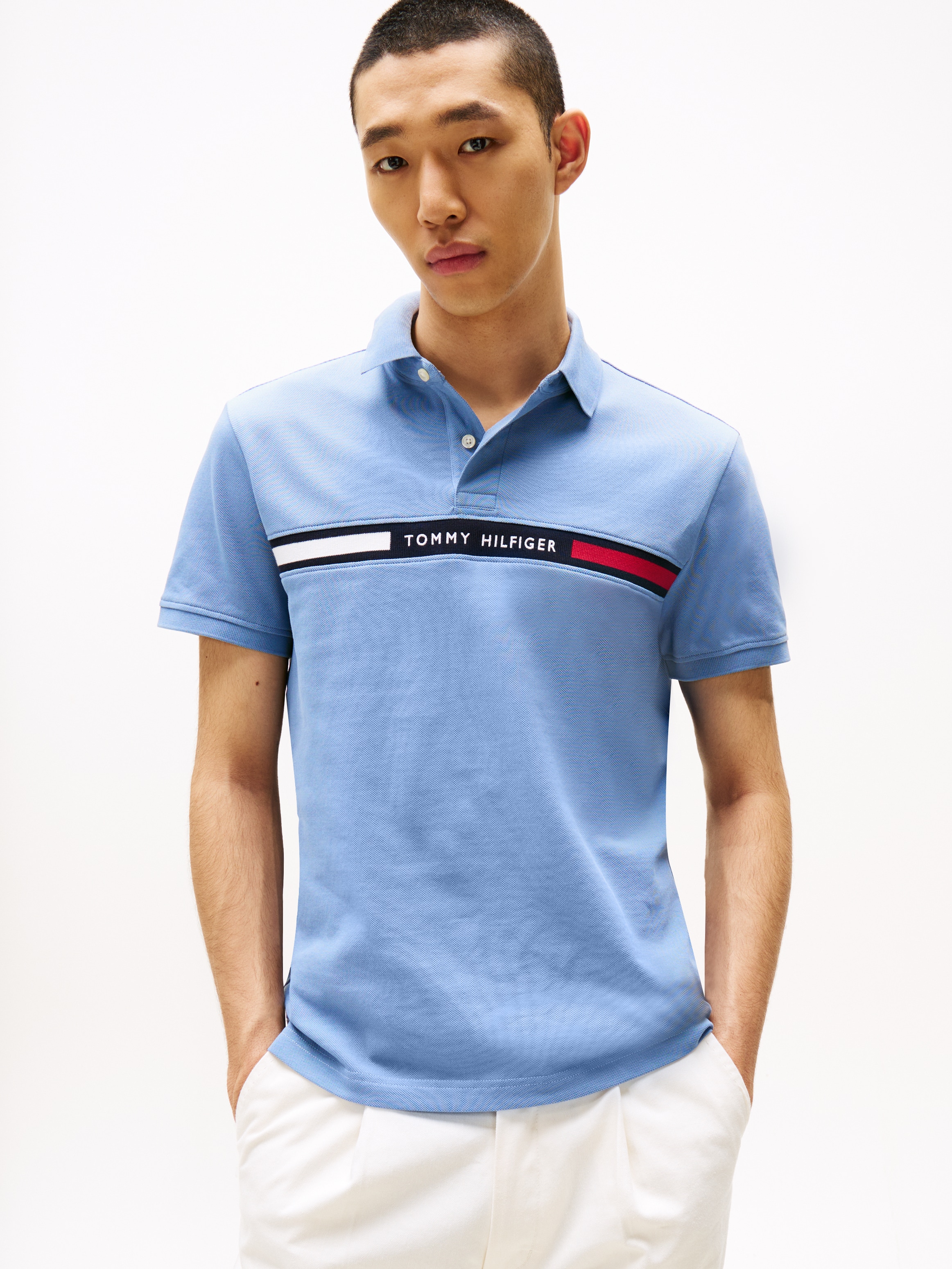 Tommy Hilfiger "HILFIGER CHEST INSERT REG POLO" günstig online kaufen