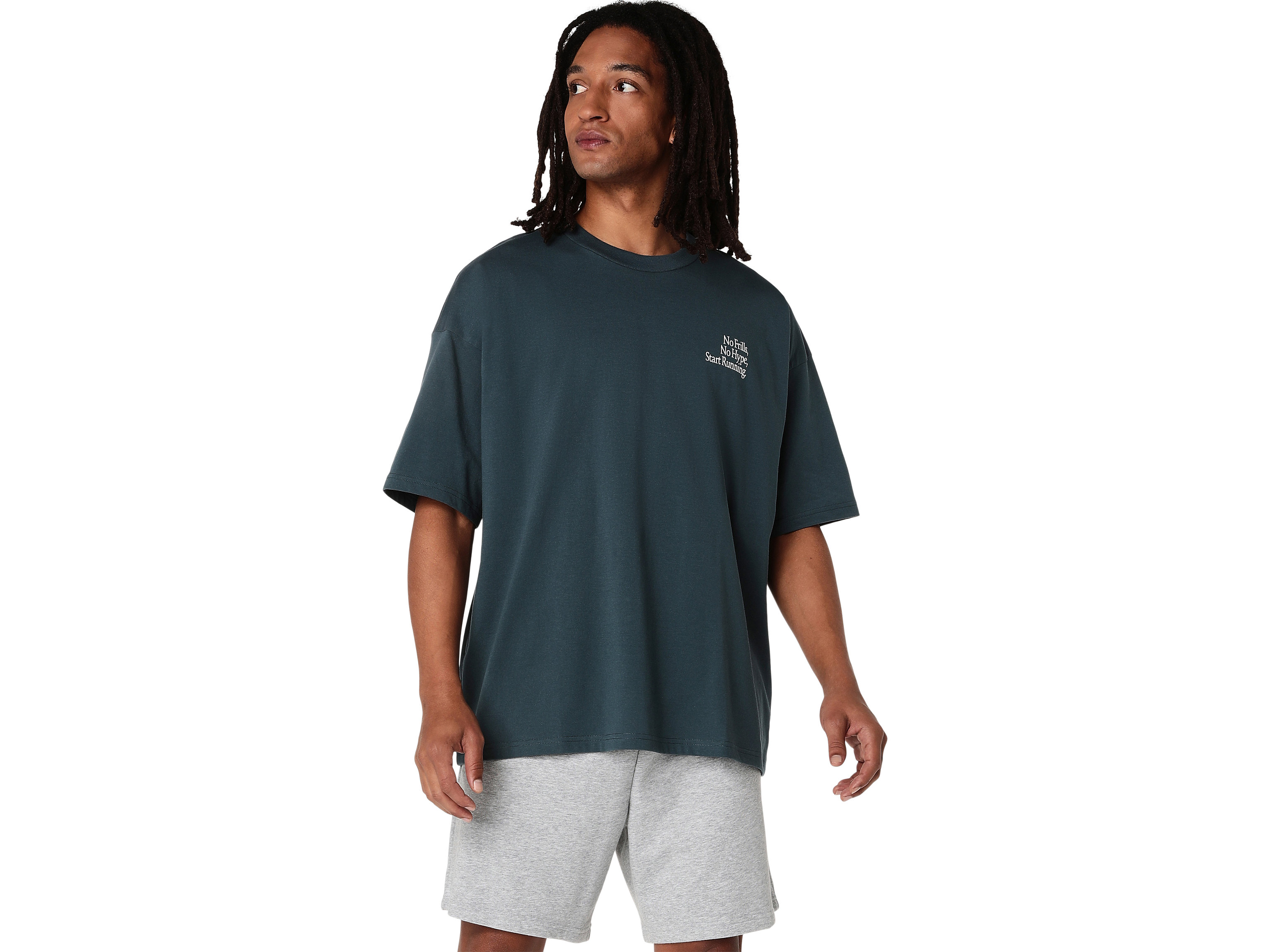 Asics Laufshirt "RUNNER MESSAGE GRAPHIC RELAXED TEE" Schnelltrocknend, Weiches Material, Langlebige Materialien