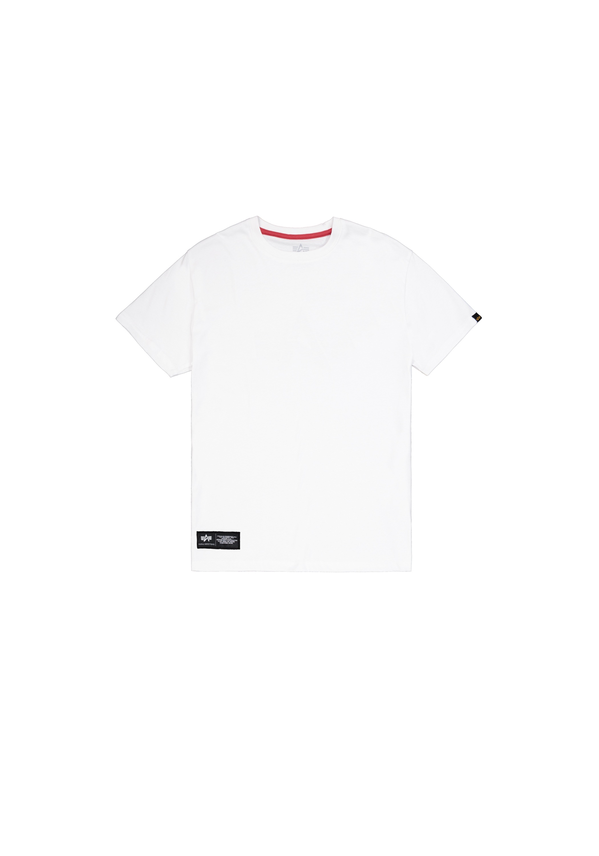 Alpha Industries Label Back Print T-Shirt White M 6