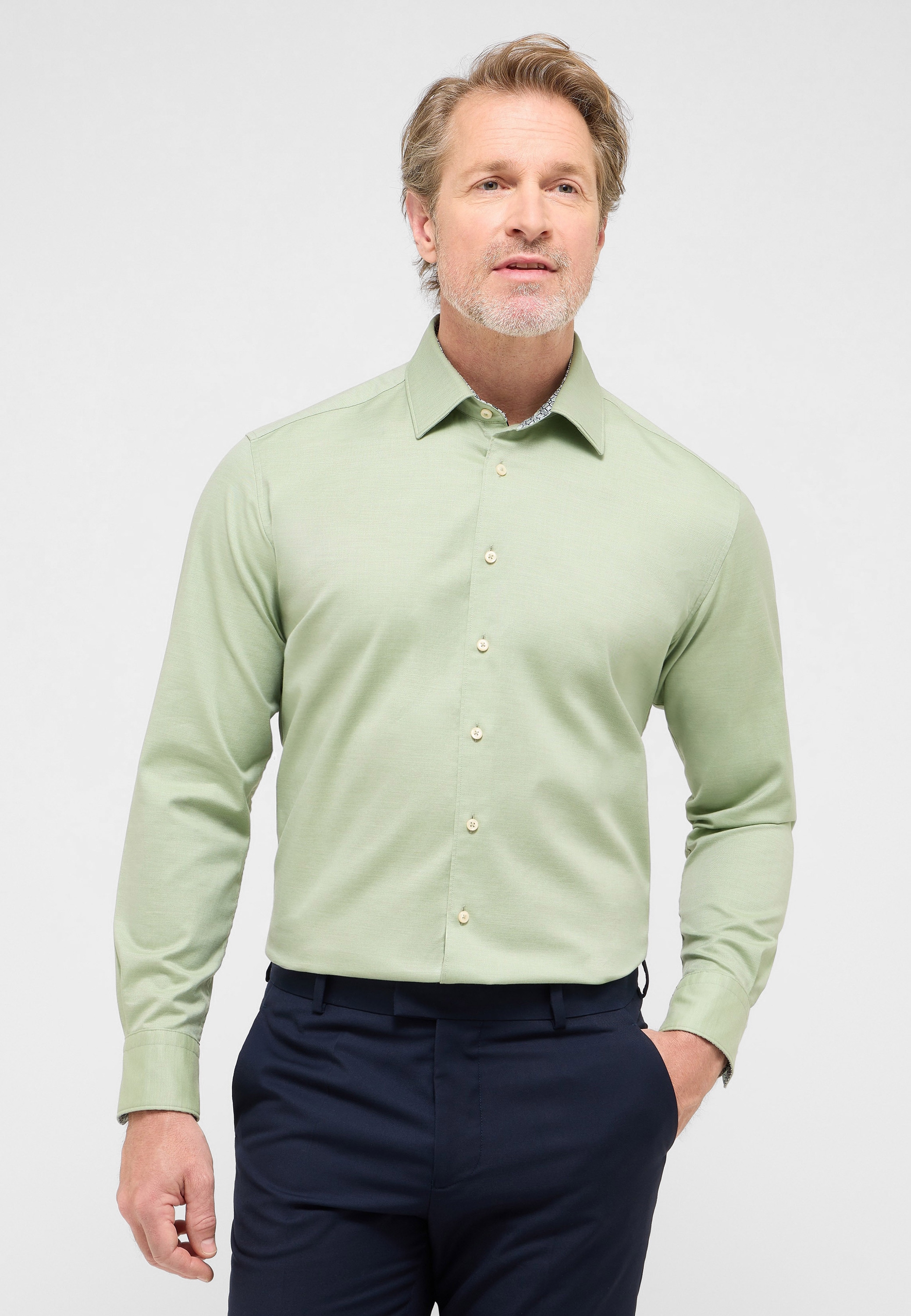Eterna Langarmhemd "MODERN FIT", EASY IRON (bügelleicht) günstig online kaufen