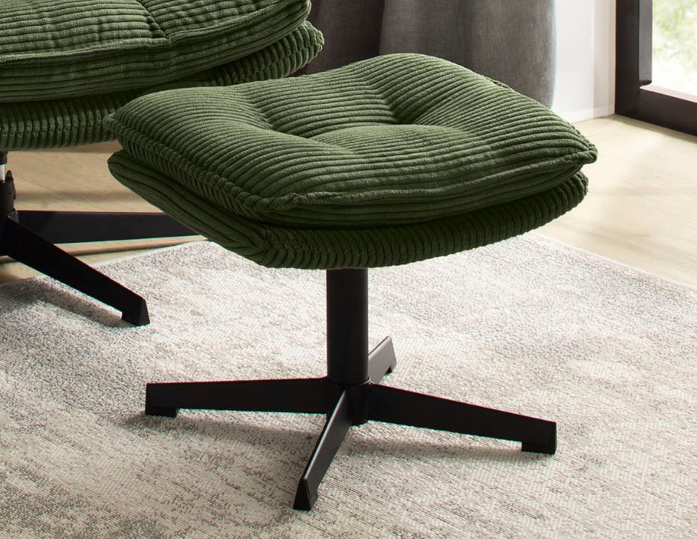 Thumbnail - Jockenhöfer Gruppe Relaxsessel "Kasper", Inklusive Hocker, 360 Drehfunktion, Cord