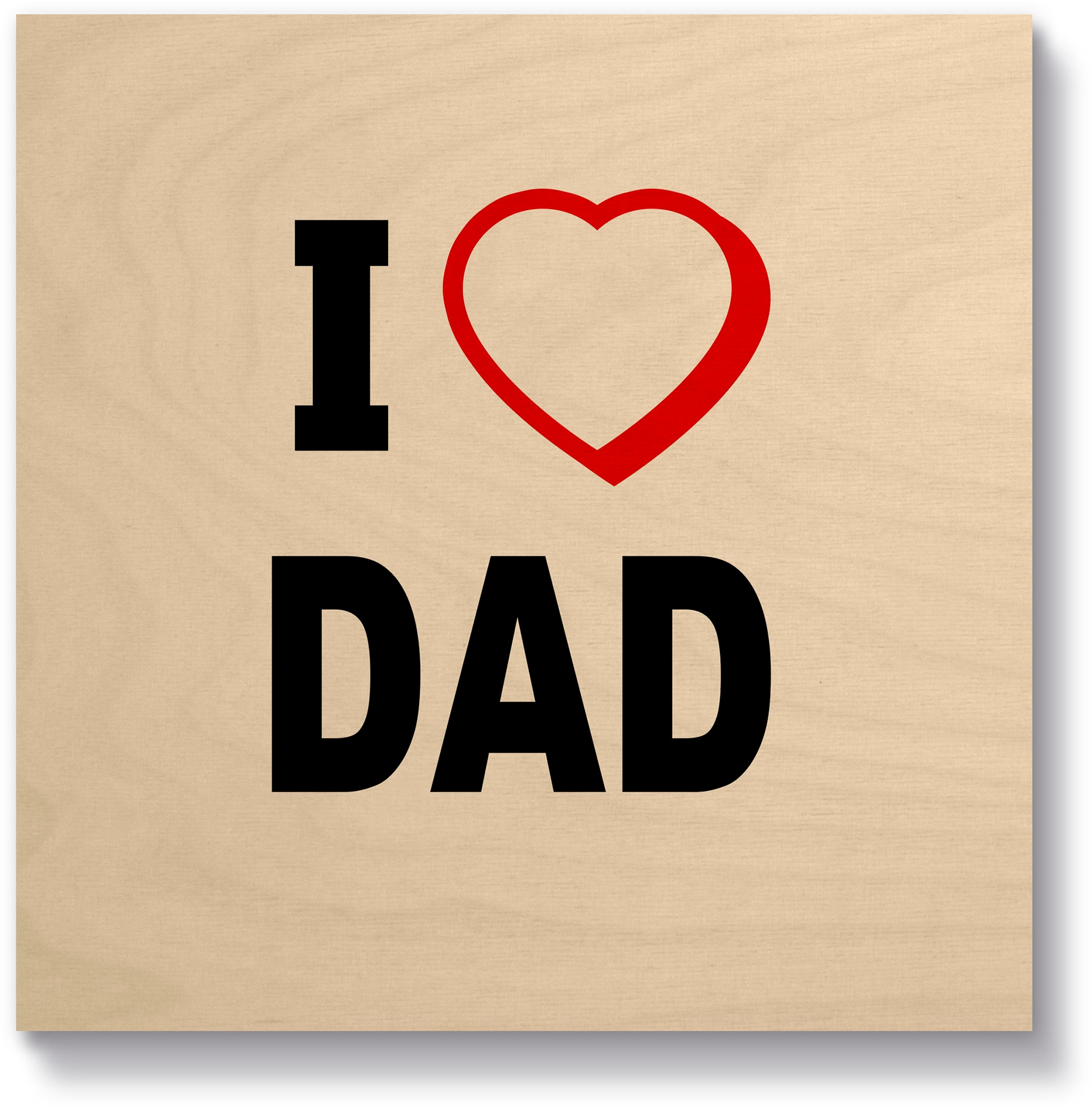 Artland Holzbild »Ich liebe Papa« Sprüche & Te...