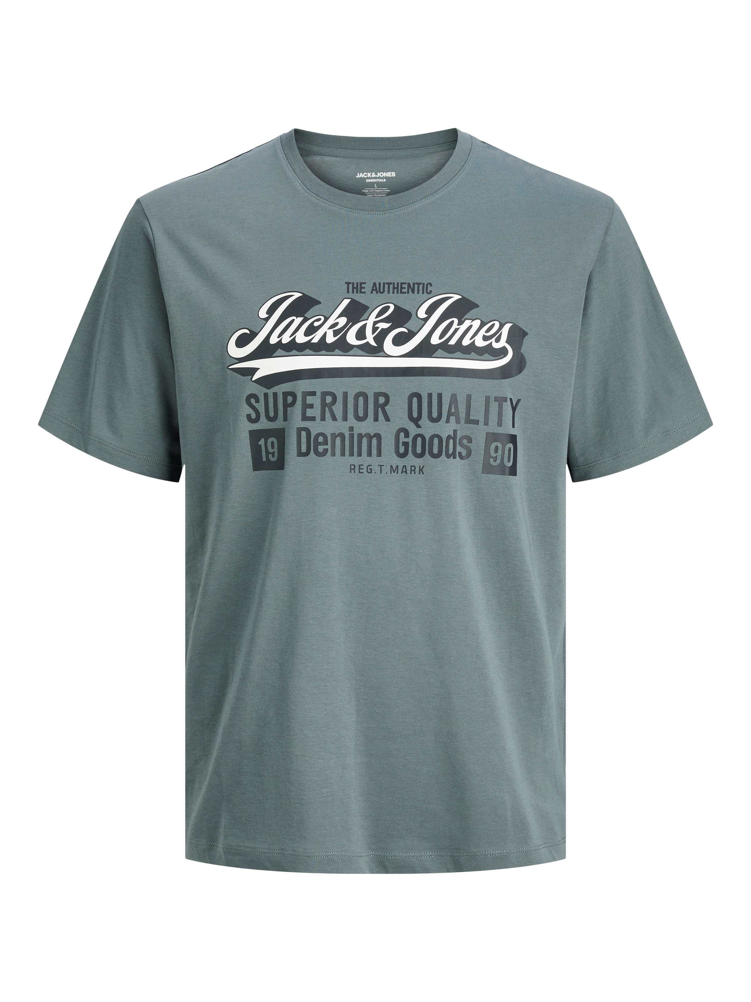 Jack & Jones PlusSize T-Shirt »JJELOGO TEE SS 2 COL AW25 3PK MP PLS«, (Packung, 3 tlg.)