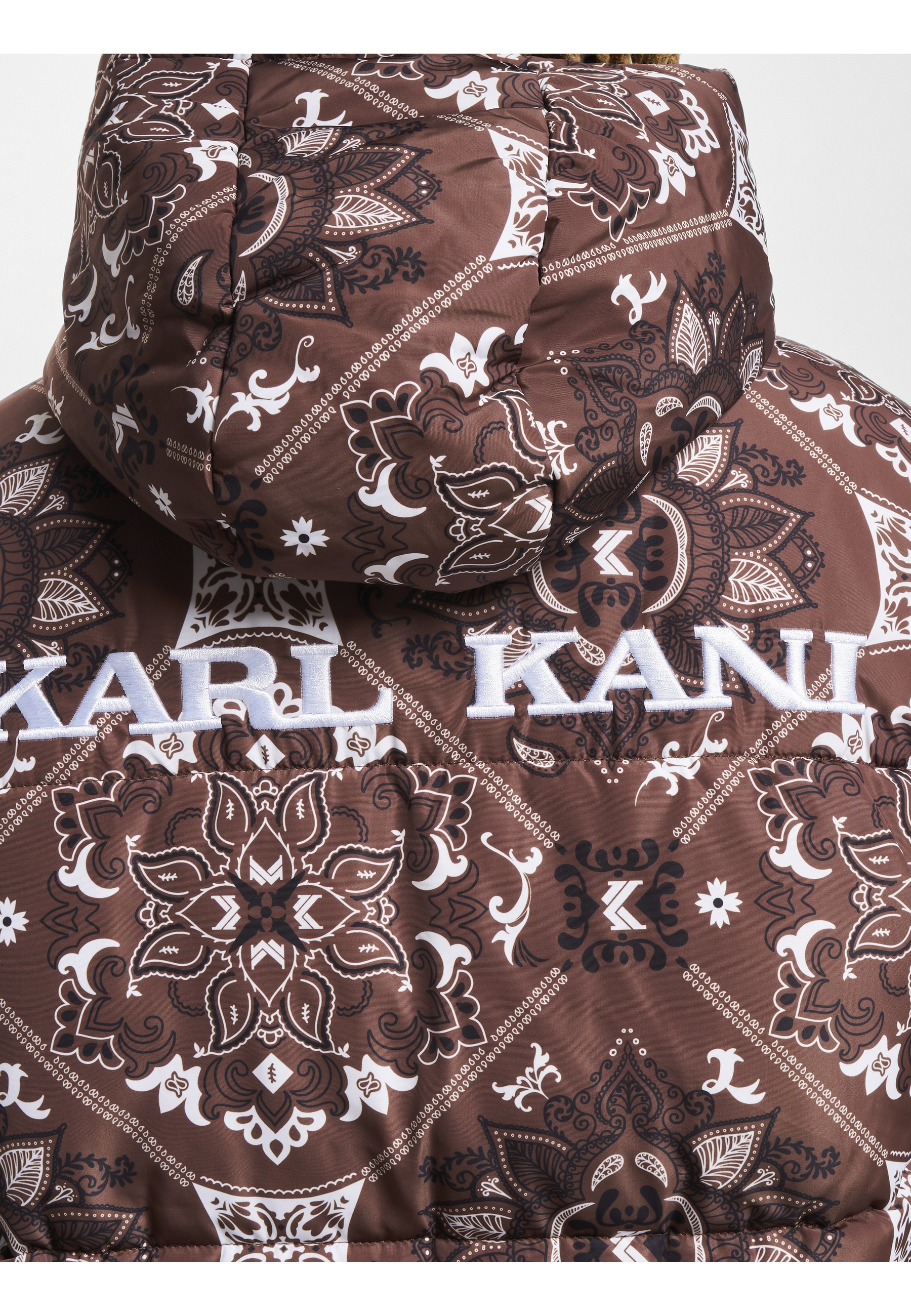 Karl Kani Winterjacke »Karl Kani Herren KM233-037-2 KK OG Paisley Puffer Jacket« 1 Stk. tlg. mit Kapuze