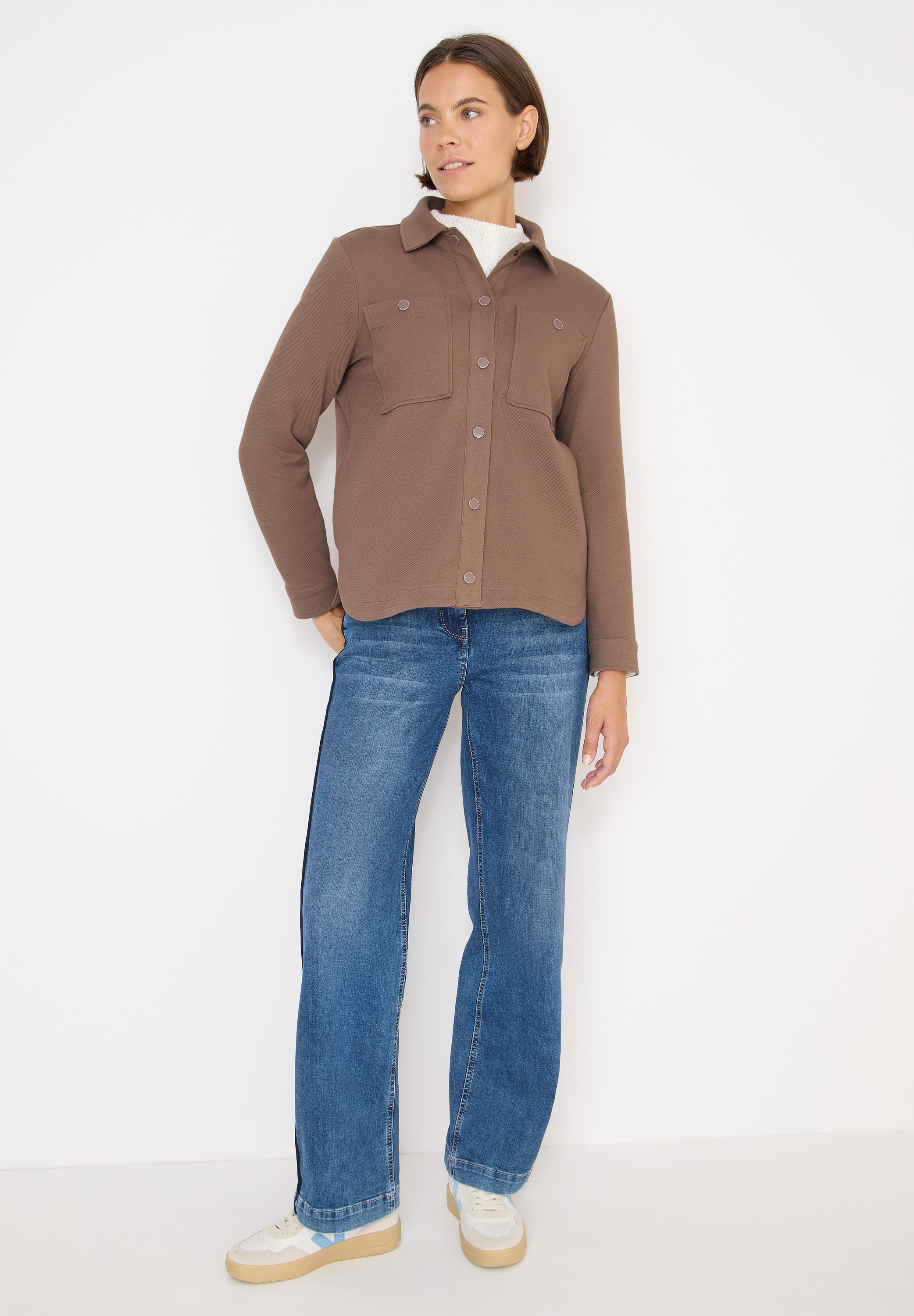 Cecil Kurzjacke ohne Kapuze mit Strick-Struktur