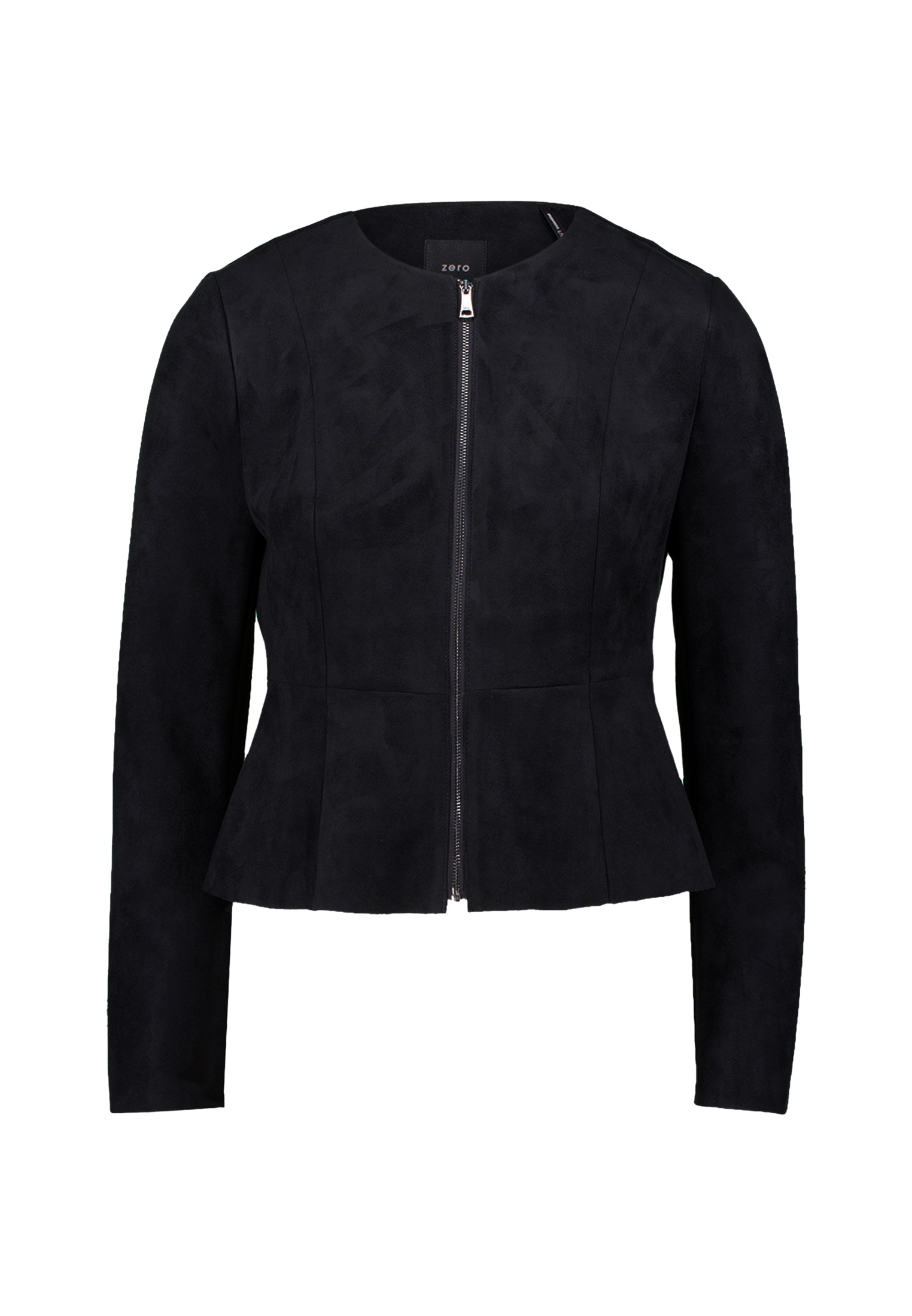 Zero Jackenblazer "zero Damen Blazer Wildlederoptik", Plain/ohne Details günstig online kaufen