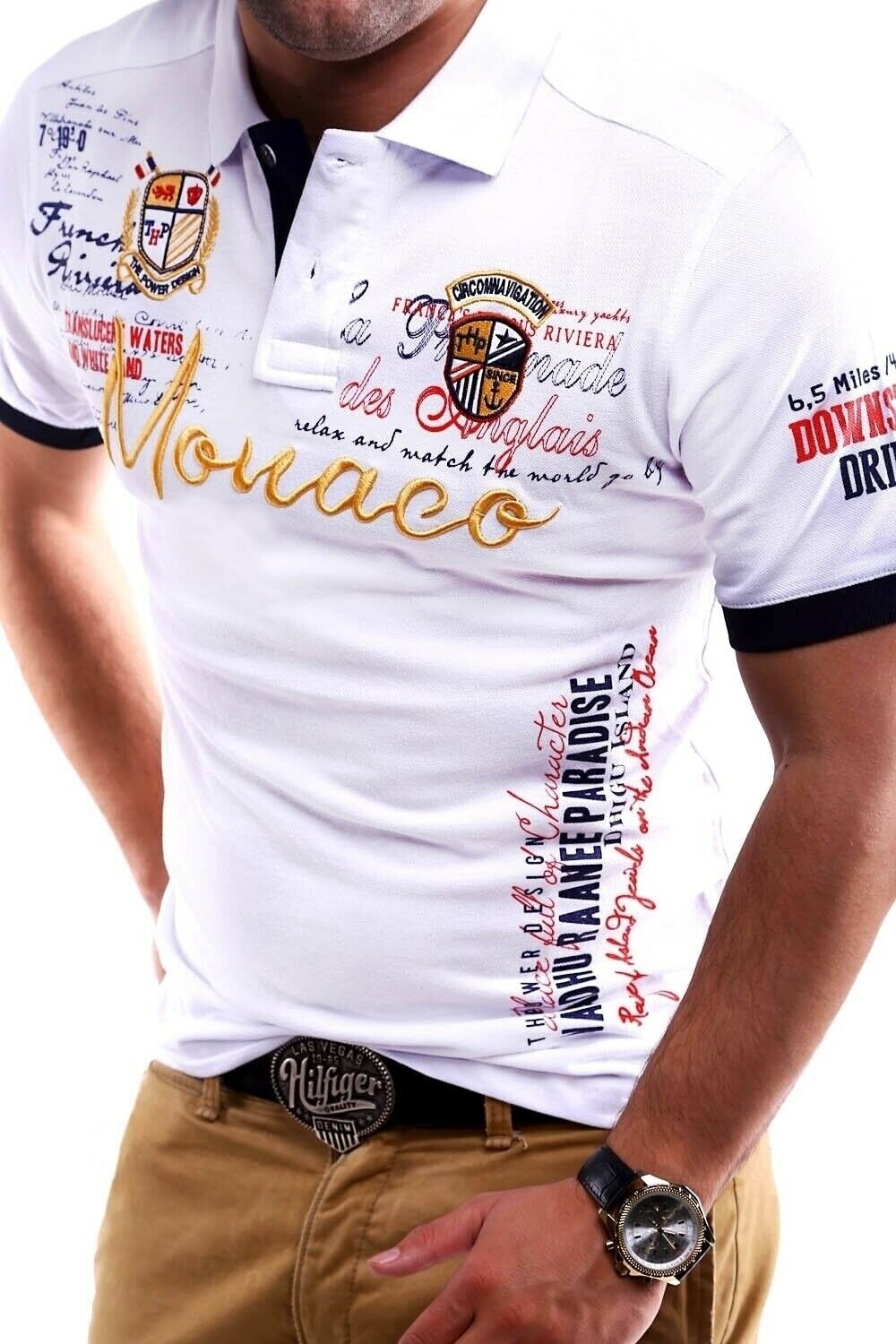 behype Poloshirt "MONACO", in Piqué-Qualität günstig online kaufen