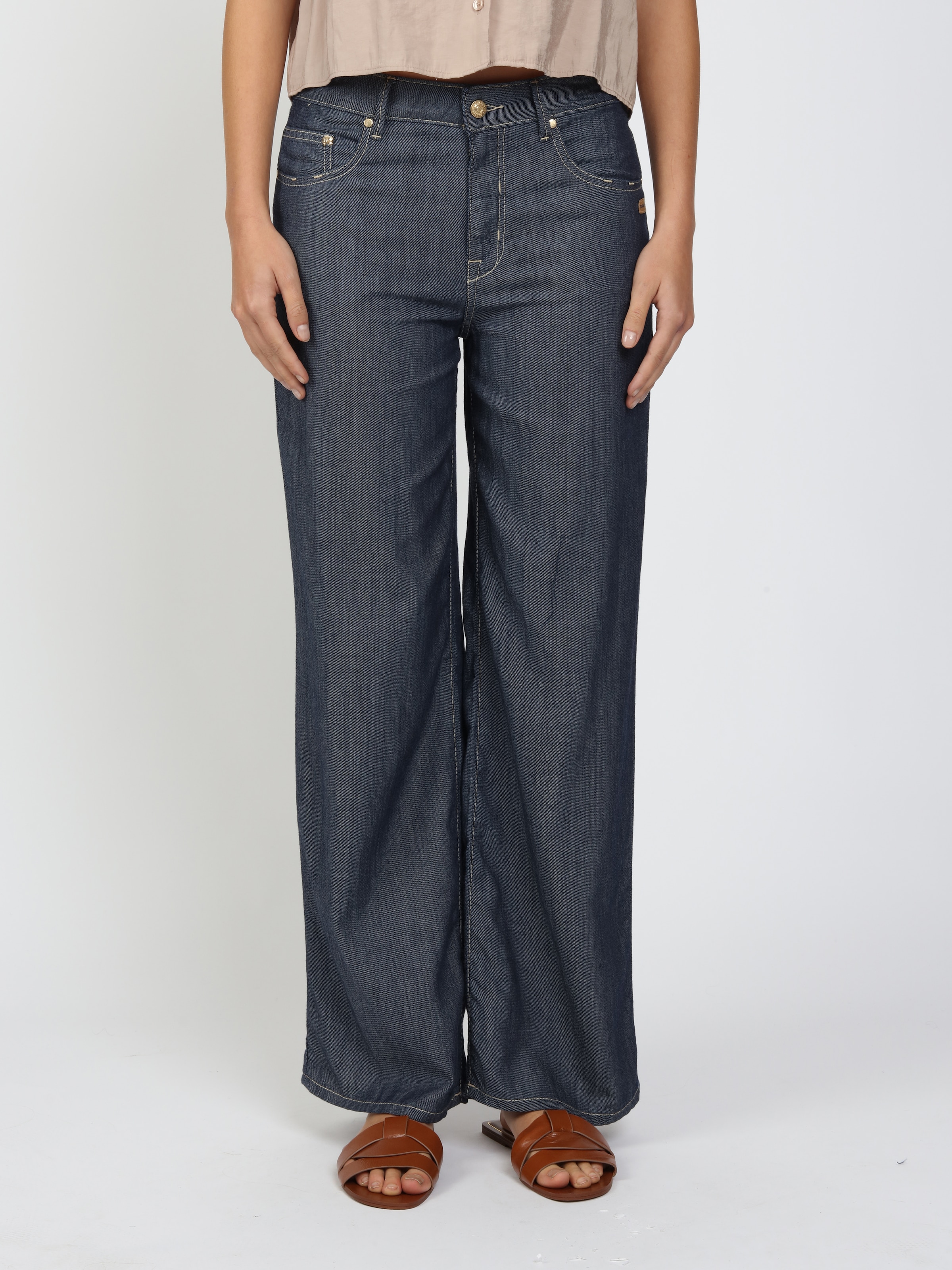 GANG Weite Jeans "94CARLOTTA" Light Denim, mit Lyocell günstig online kaufen