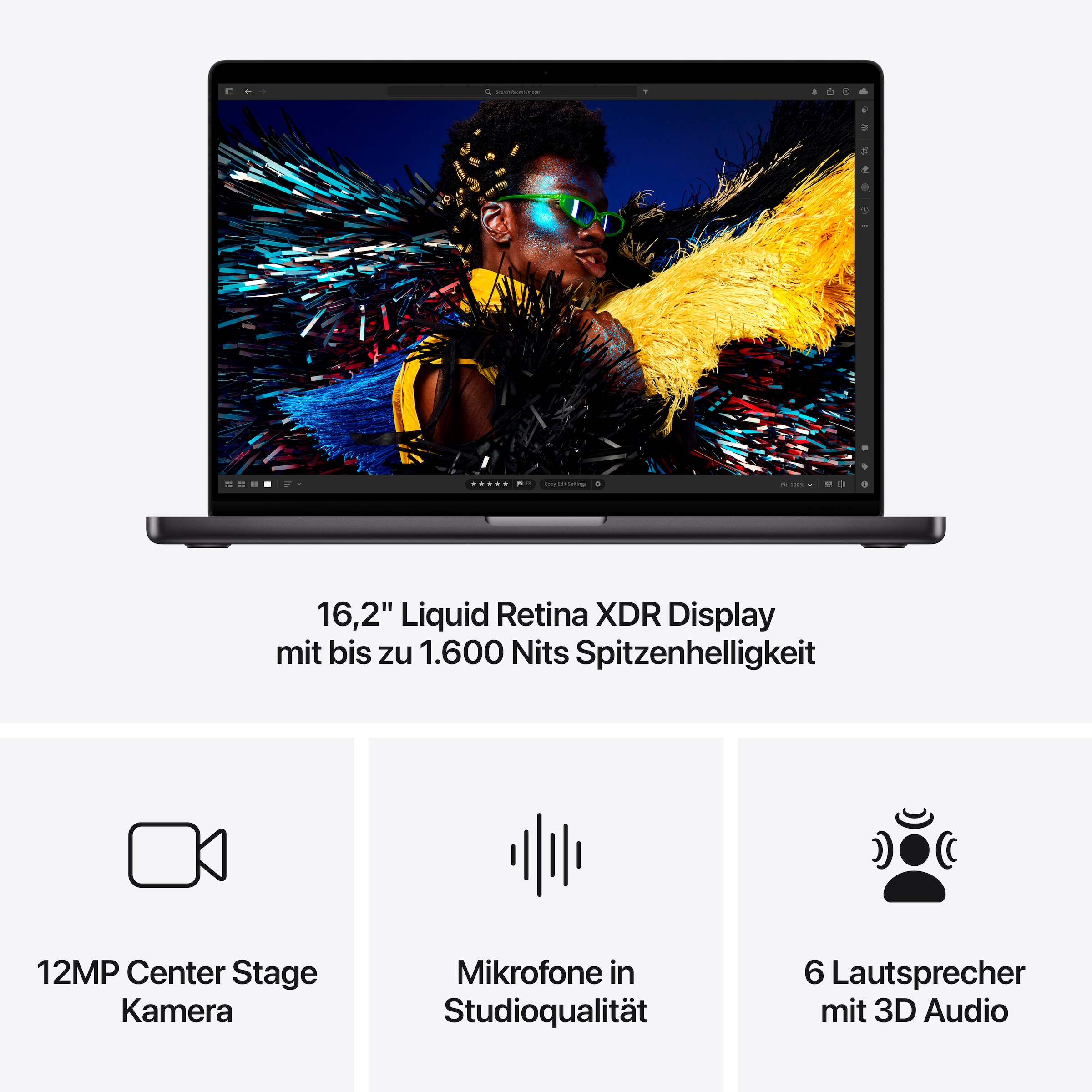 Apple Notebook »MacBook Pro 16'' M4 Pro«, 41,05 cm, / 16,2 Zoll, Apple, M4 Pro, M4 - 20-Core GPU, 512 GB SSD