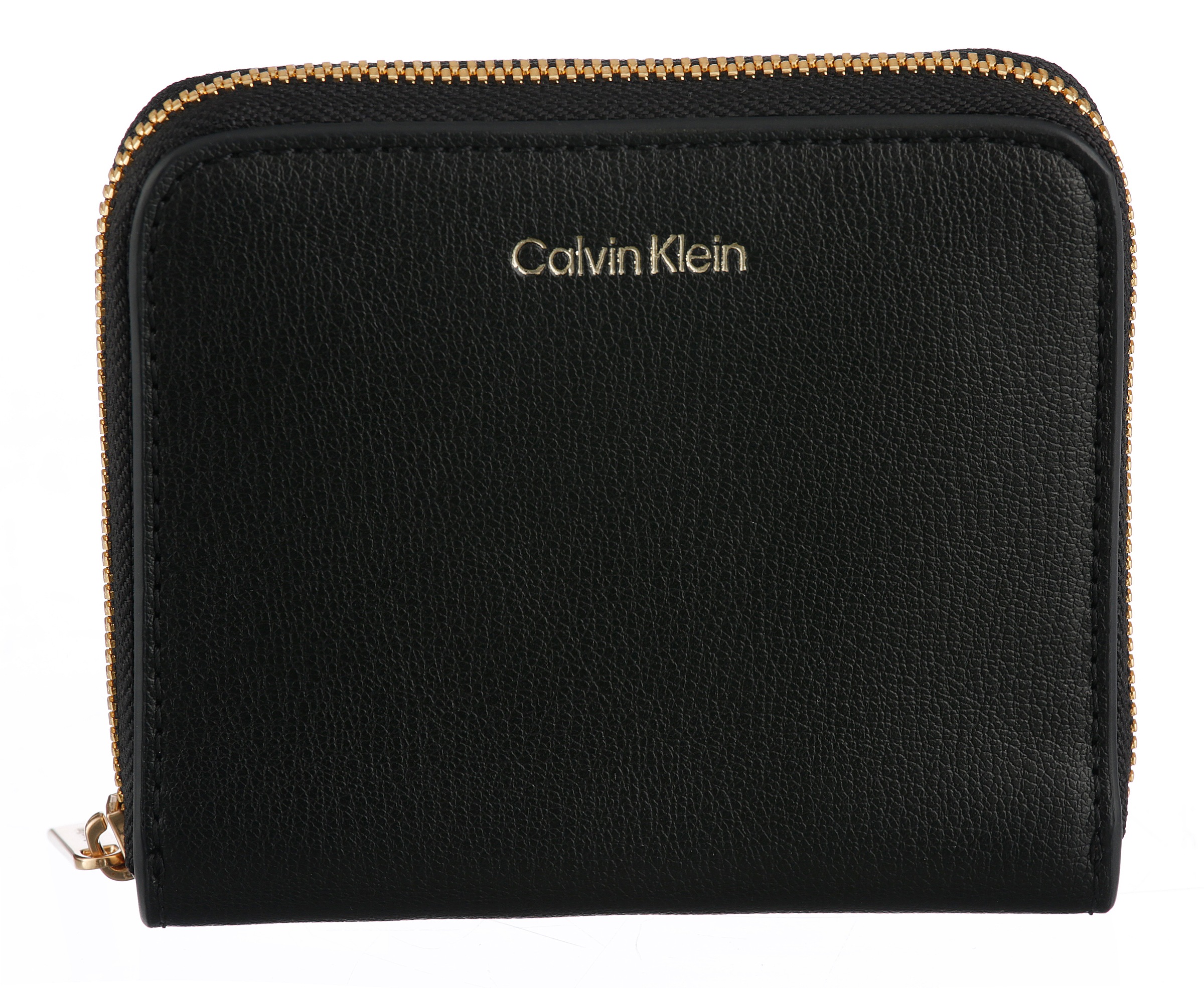 Calvin Klein Geldbörse "FOIL LOGO MEDIUM ZIP AROUND" Damen Portemonnaie, Ge günstig online kaufen