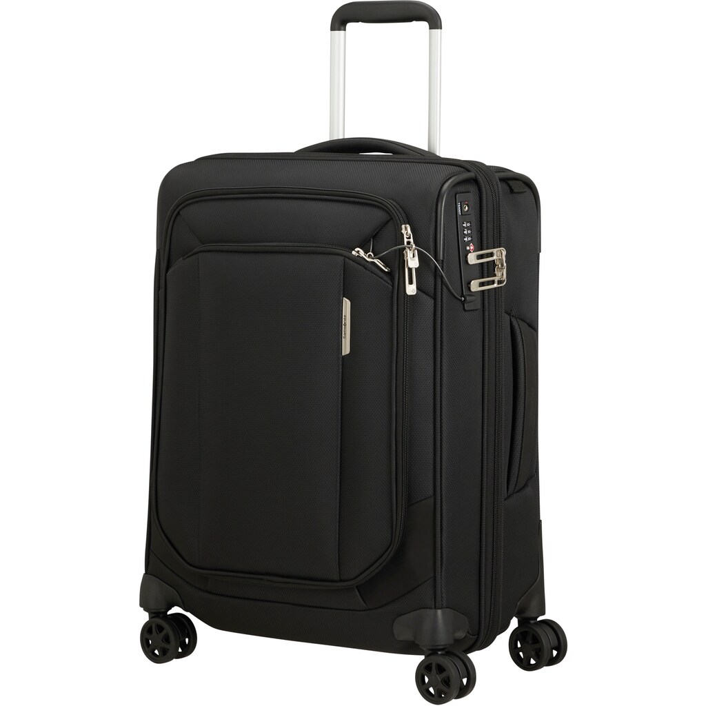 Samsonite Weichgepäck-Trolley »Respark, ozone black, 55 cm«, 4 Rollen