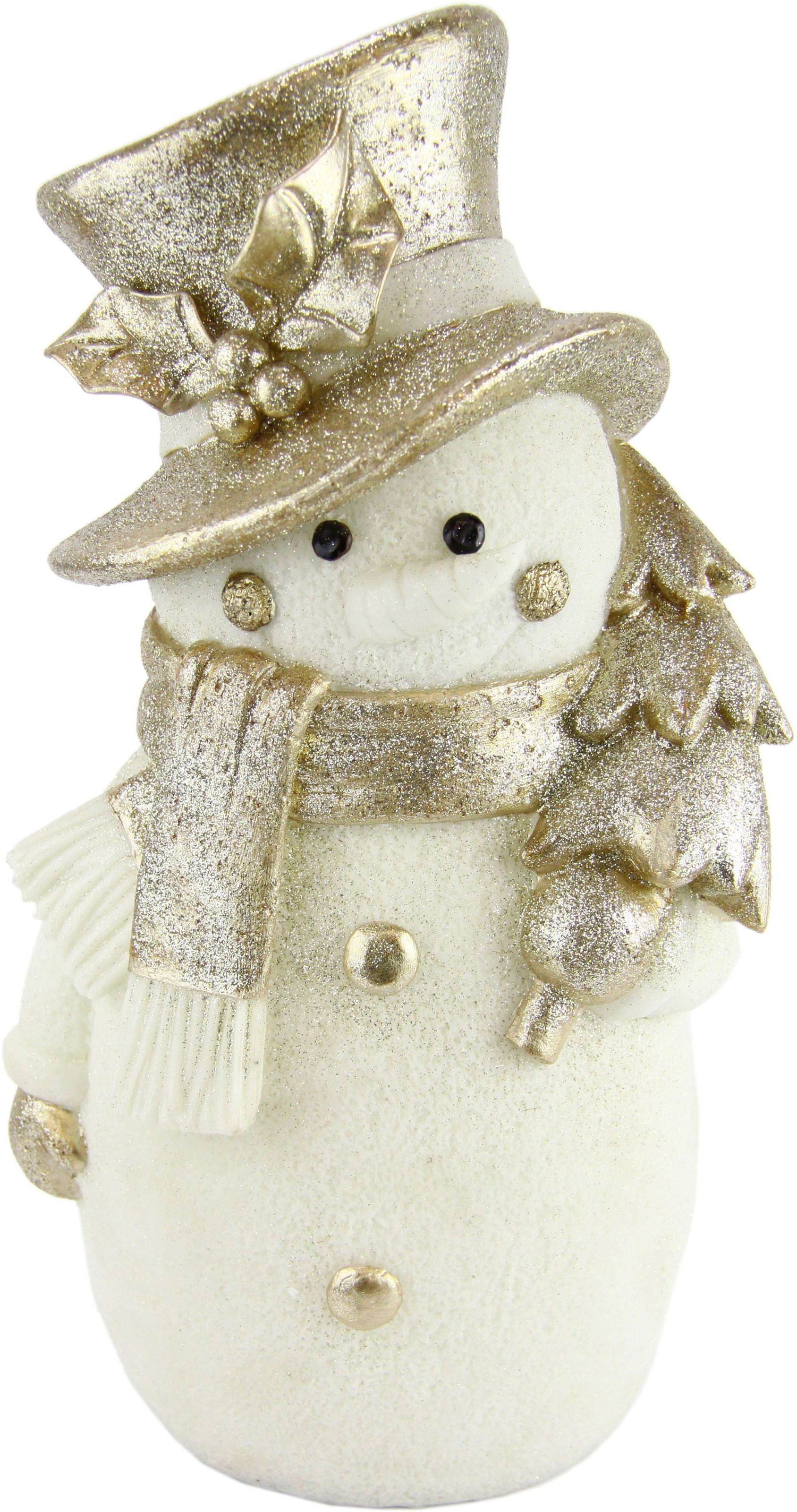 I.GE.A. Dekofigur »Schneemann«, Weihnachtsdeko aus Polyresin, Höhe ca. 36 cm